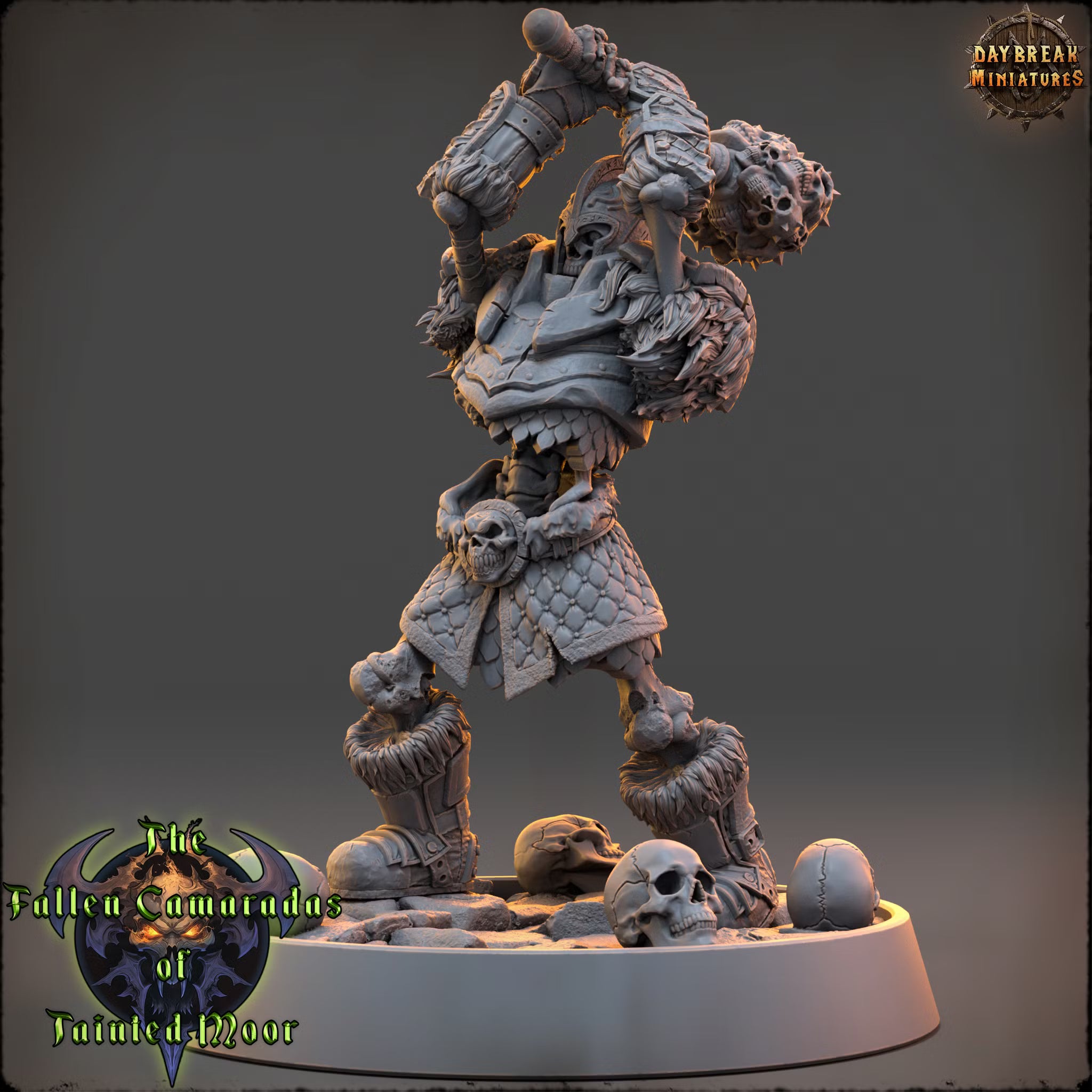 The Fallen Camaradas of Tainted Moor - Captain Skullrend - Daybreak Miniatures — official render 1