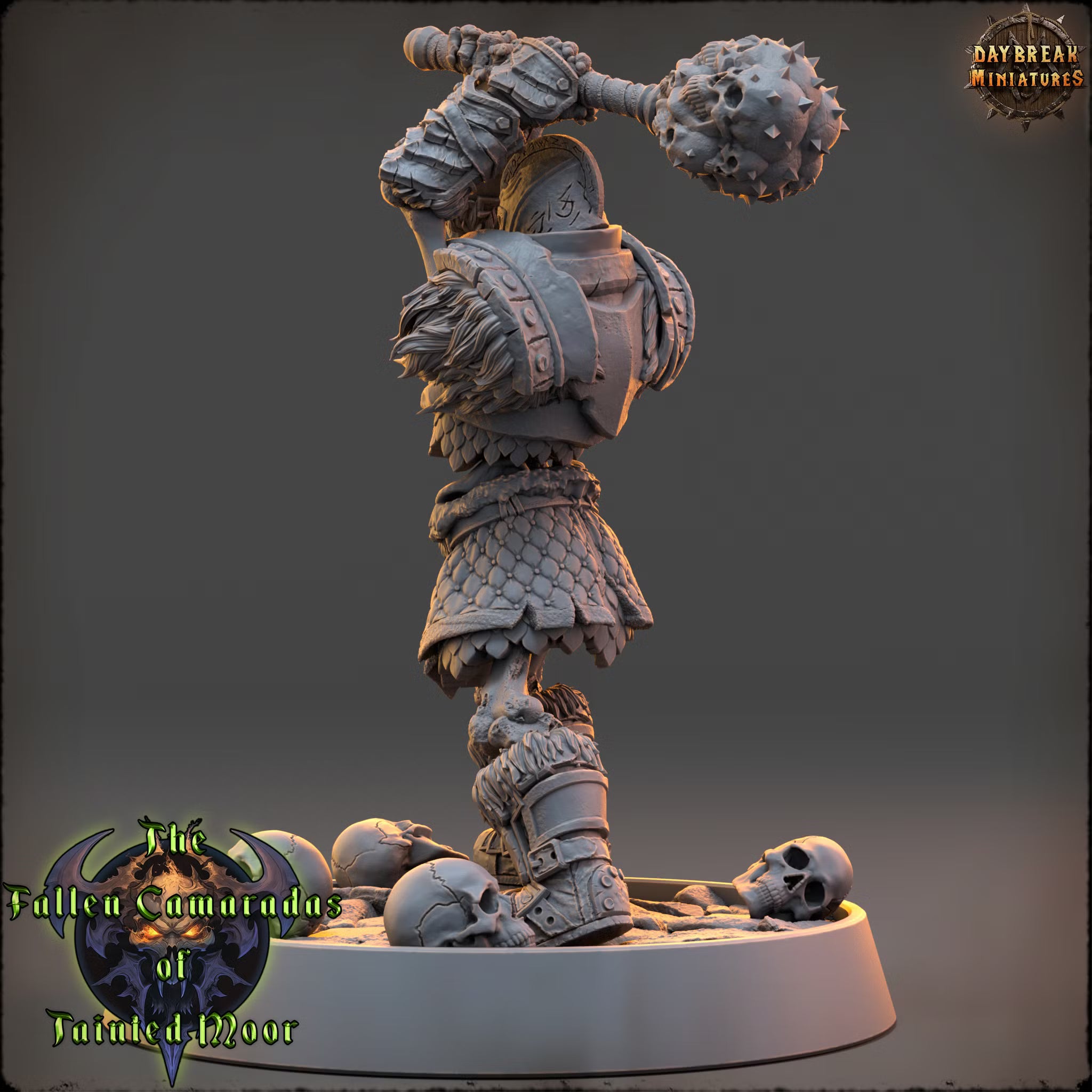 The Fallen Camaradas of Tainted Moor - Captain Skullrend - Daybreak Miniatures — official render 3