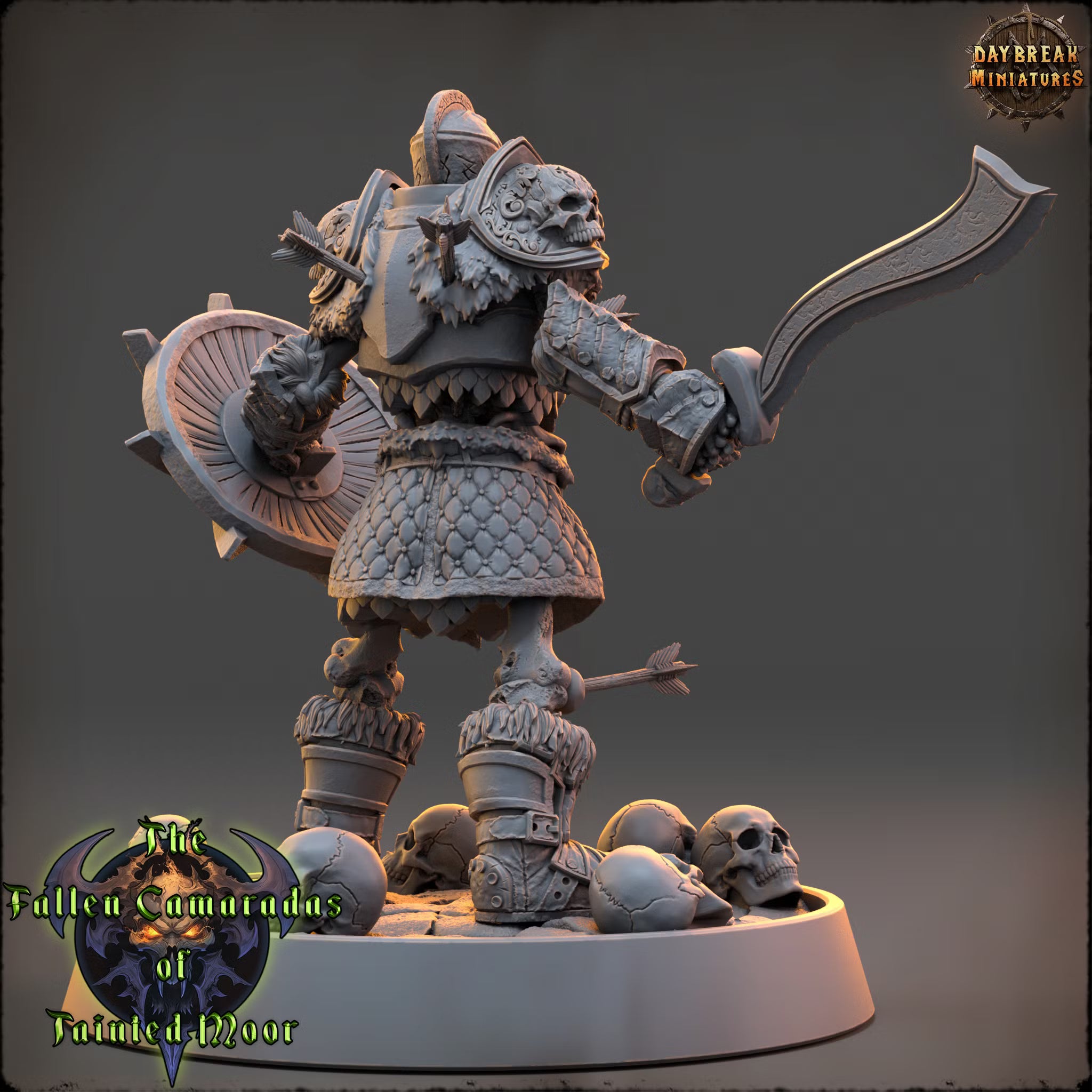 The Fallen Camaradas of Tainted Moor - Corpse-Lord Varnorsk - Daybreak Miniatures — official render 3