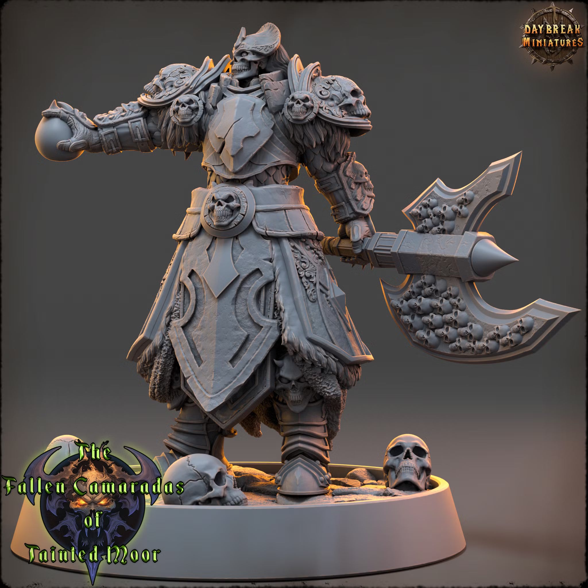 The Fallen Camaradas of Tainted Moor - Pale Lord Kraven - Daybreak Miniatures — official render 2