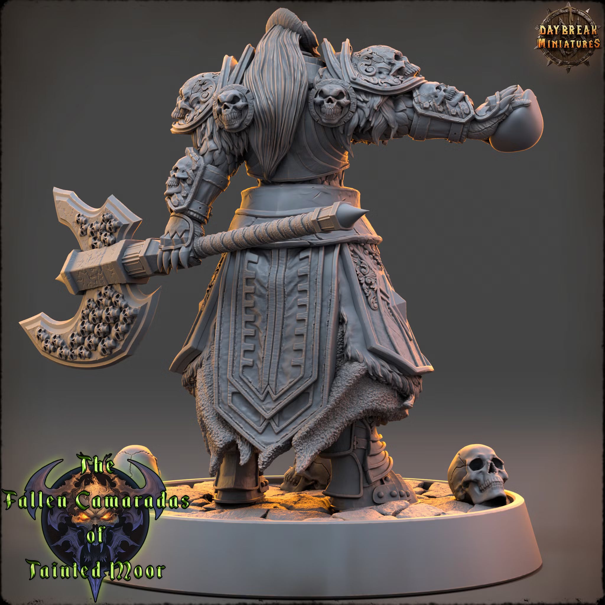 The Fallen Camaradas of Tainted Moor - Pale Lord Kraven - Daybreak Miniatures — official render 3