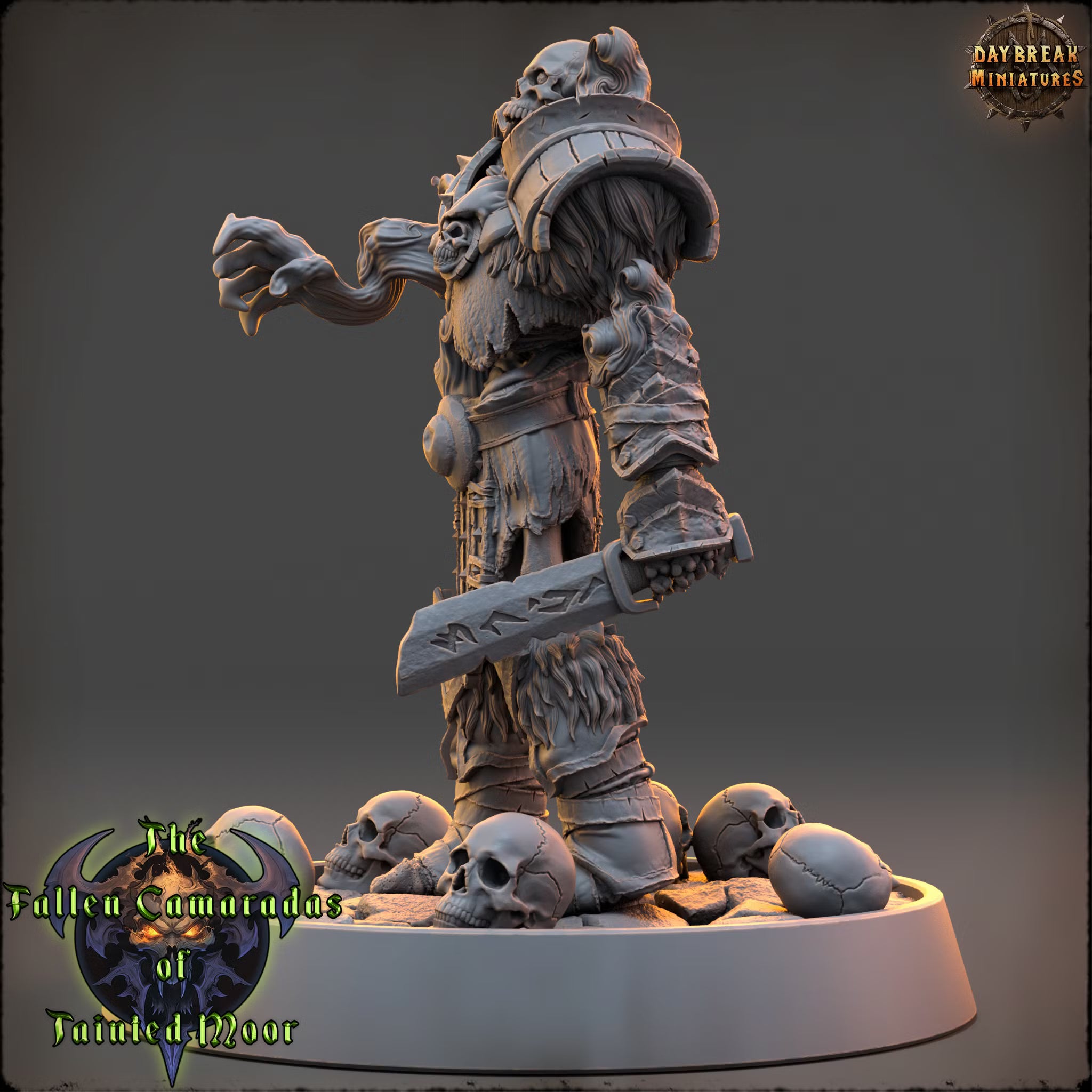 The Fallen Camaradas of Tainted Moor - The Void Herald of Tainted Moor - Daybreak Miniatures — official render 2
