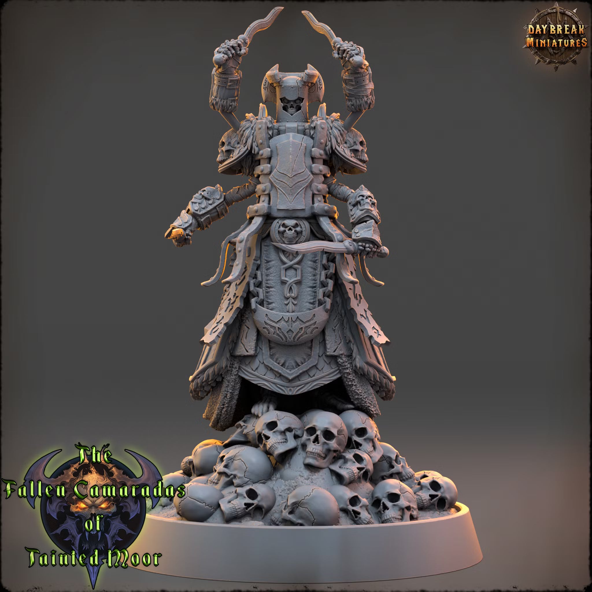The Fallen Camaradas of Tainted Moor - The Wither Monk of Tainted Moor - Daybreak Miniatures — official render 1