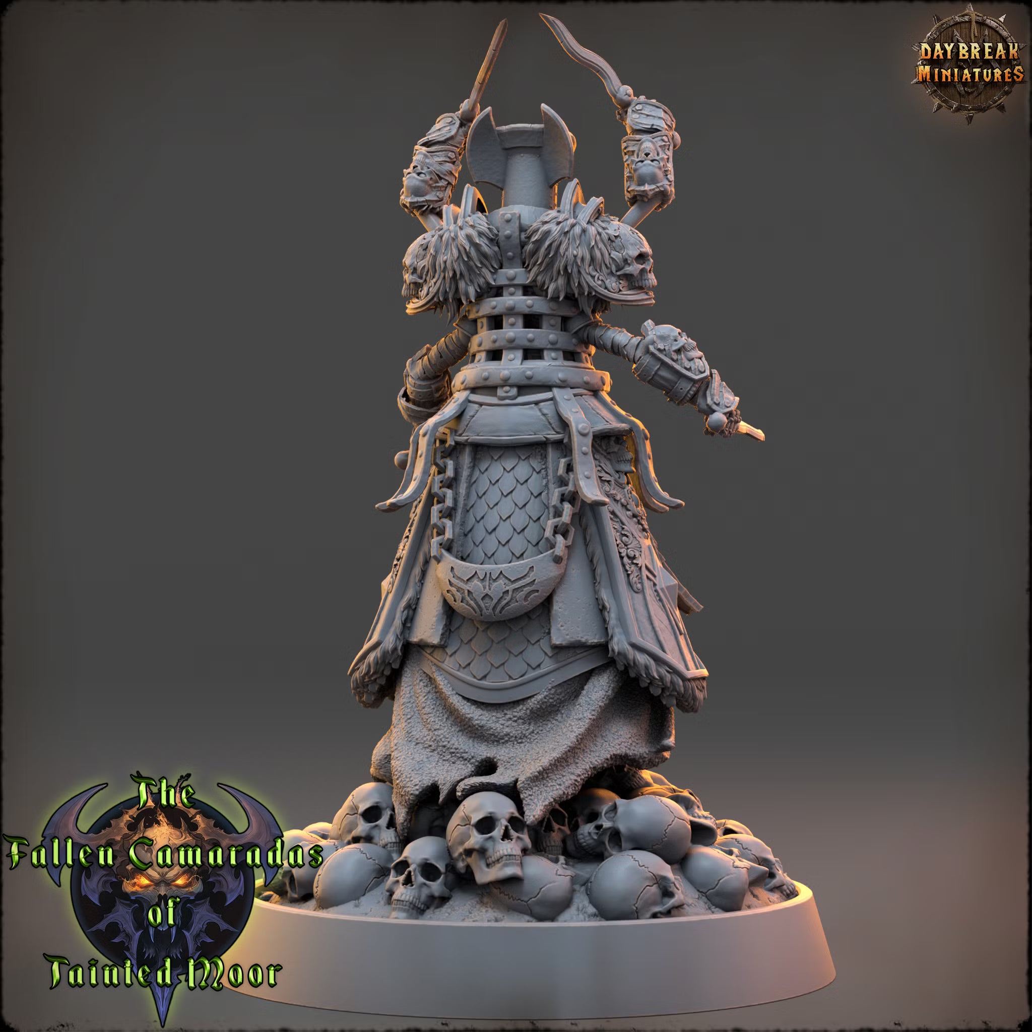 The Fallen Camaradas of Tainted Moor - The Wither Monk of Tainted Moor - Daybreak Miniatures — official render 3