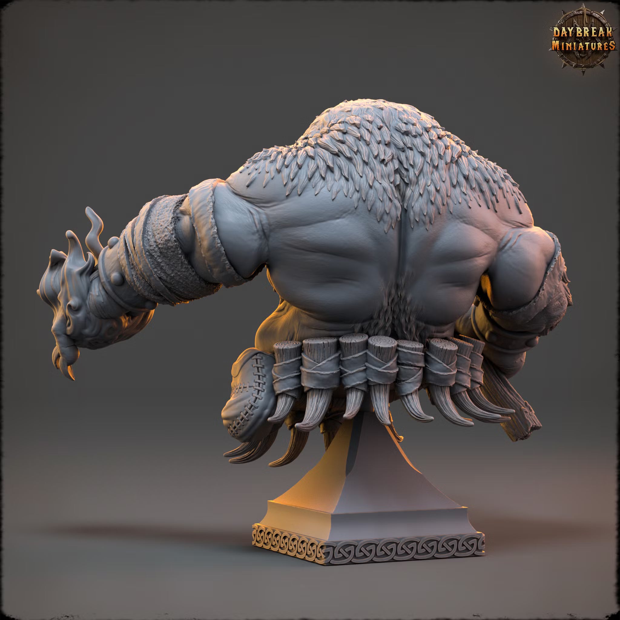 Custodians of the Black Ice - Ezekiel Swirl - Bust - Daybreak Miniatures — official render 3