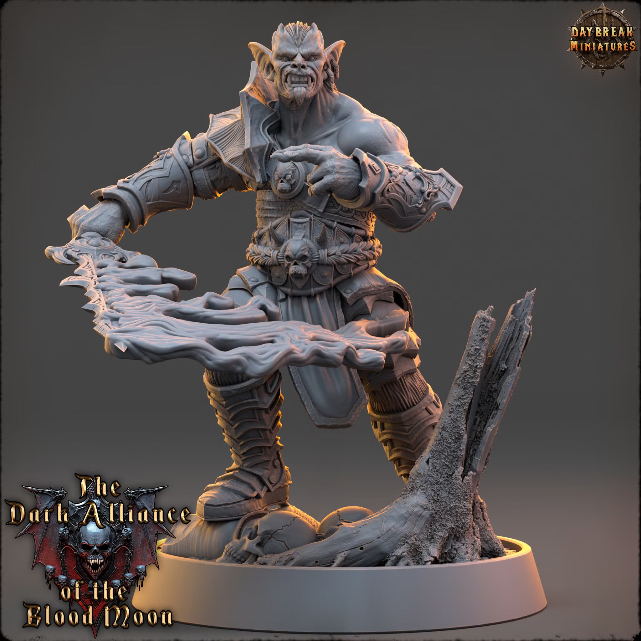 Dark Alliance of the Blood Moon - Drusco Bloodthorne - Daybreak Miniatures — official render 1
