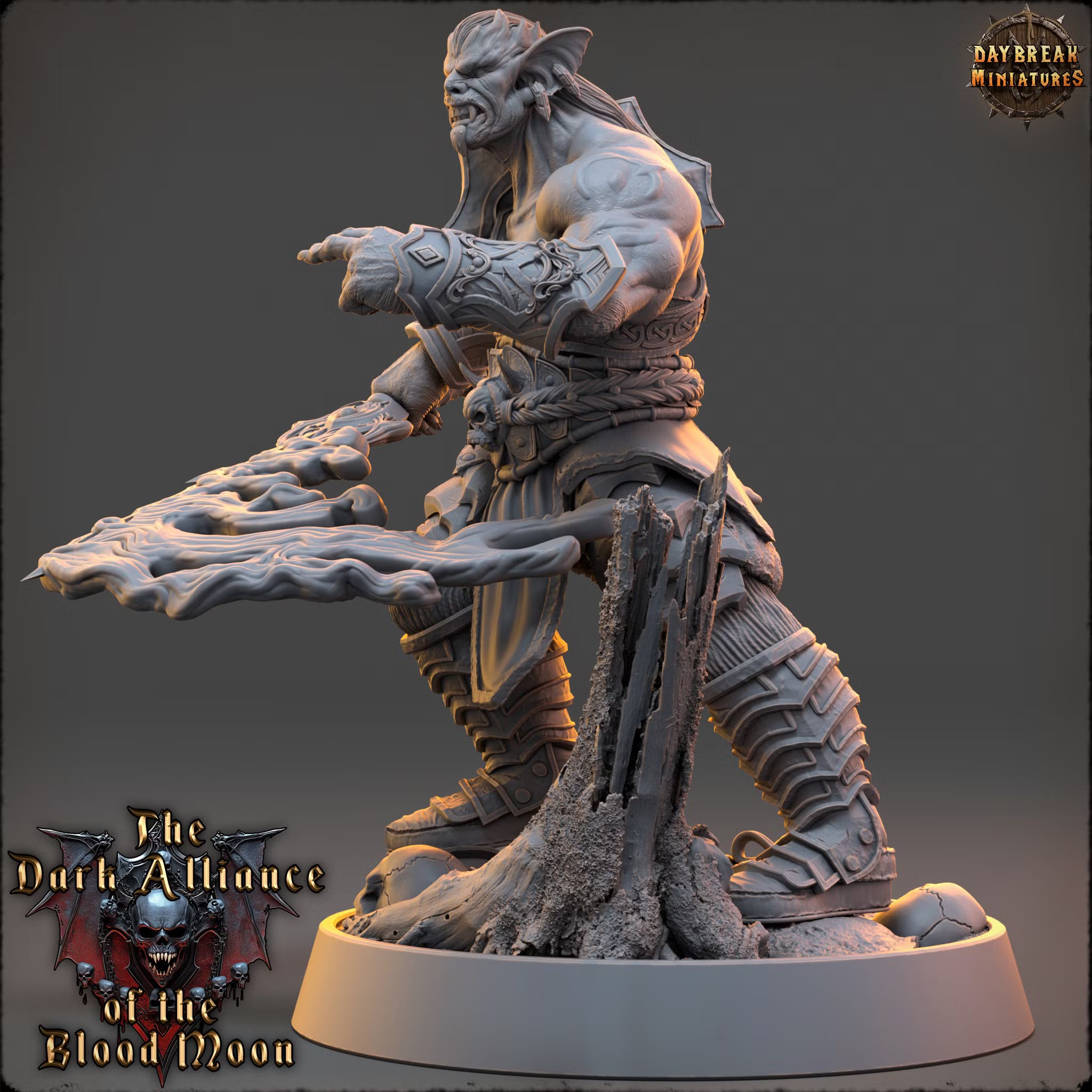 Dark Alliance of the Blood Moon - Drusco Bloodthorne - Daybreak Miniatures — official render 2
