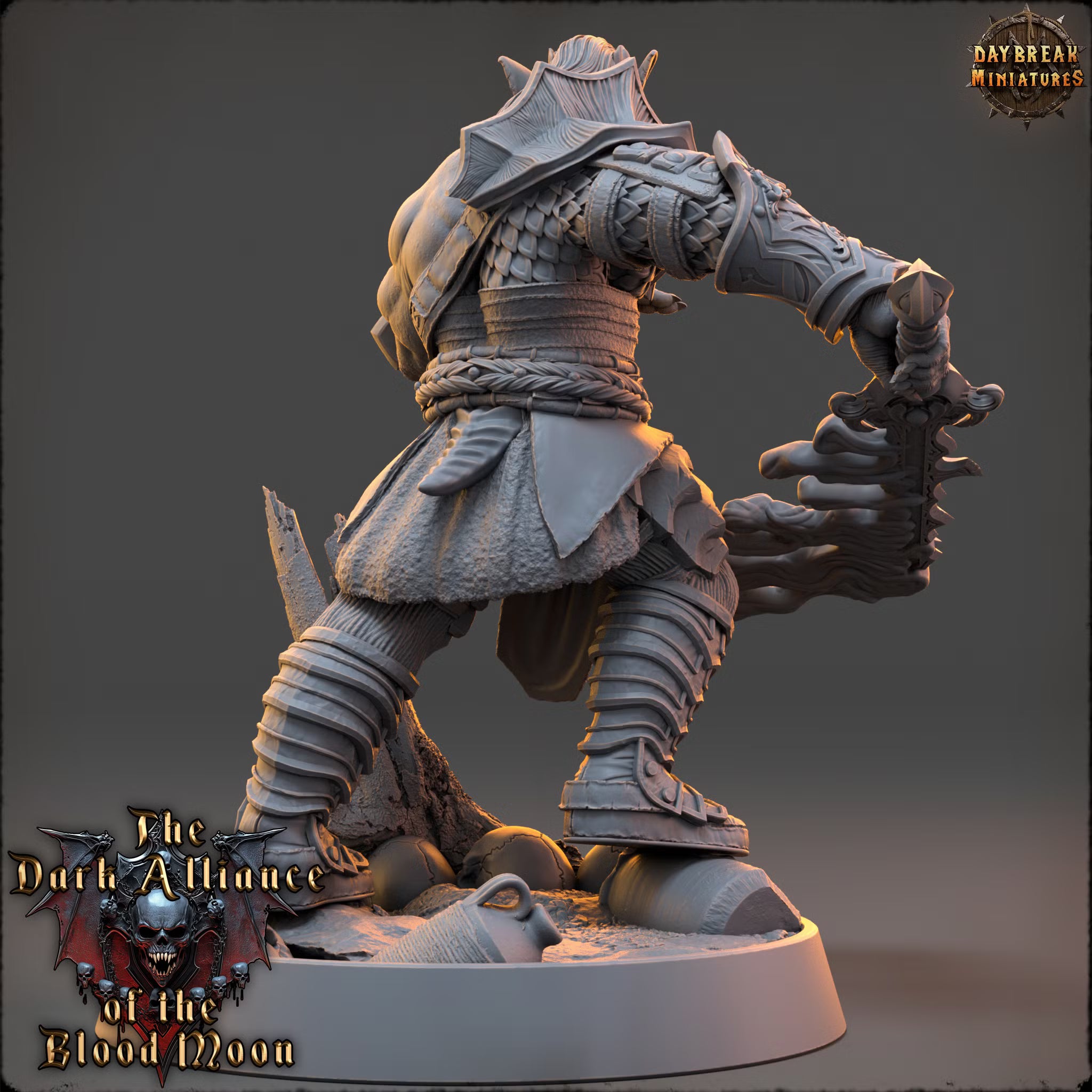 Dark Alliance of the Blood Moon - Drusco Bloodthorne - Daybreak Miniatures — official render 3