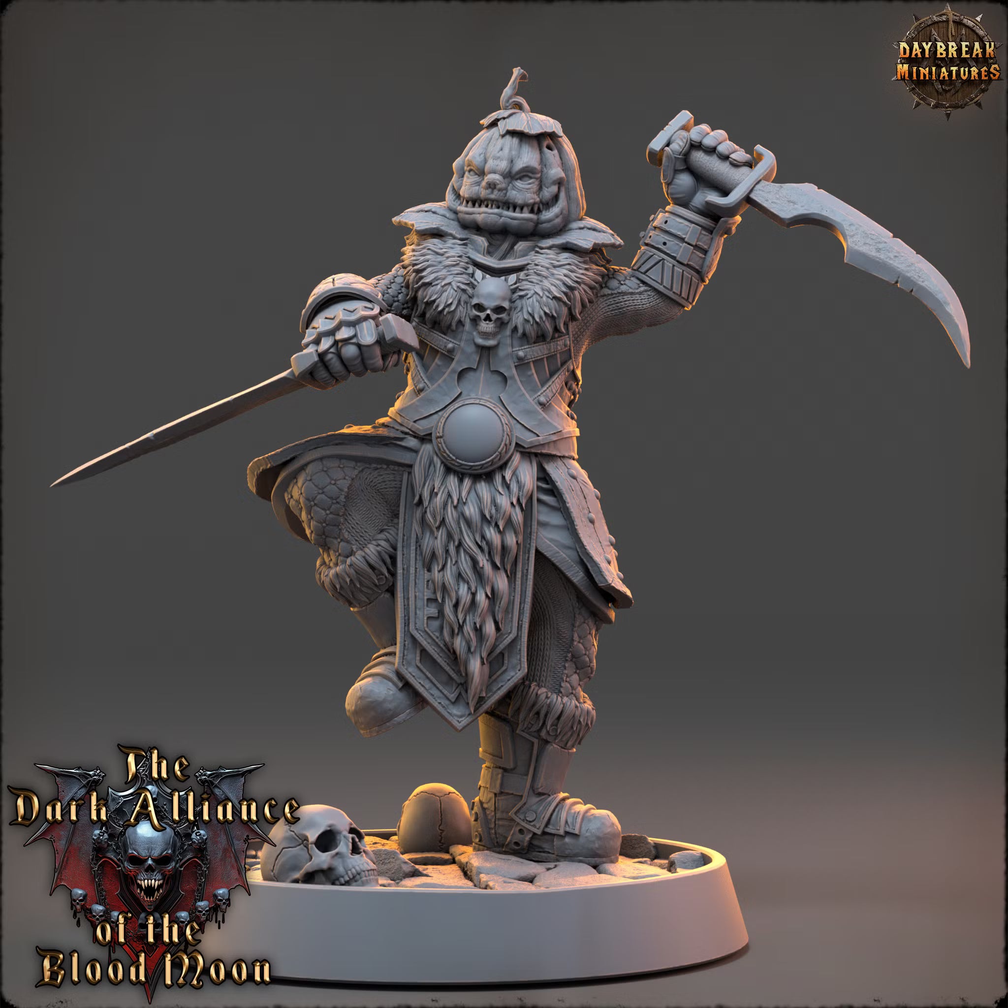 Dark Alliance of the Blood Moon - Ignatius Harrowkin - Daybreak Miniatures — official render 1
