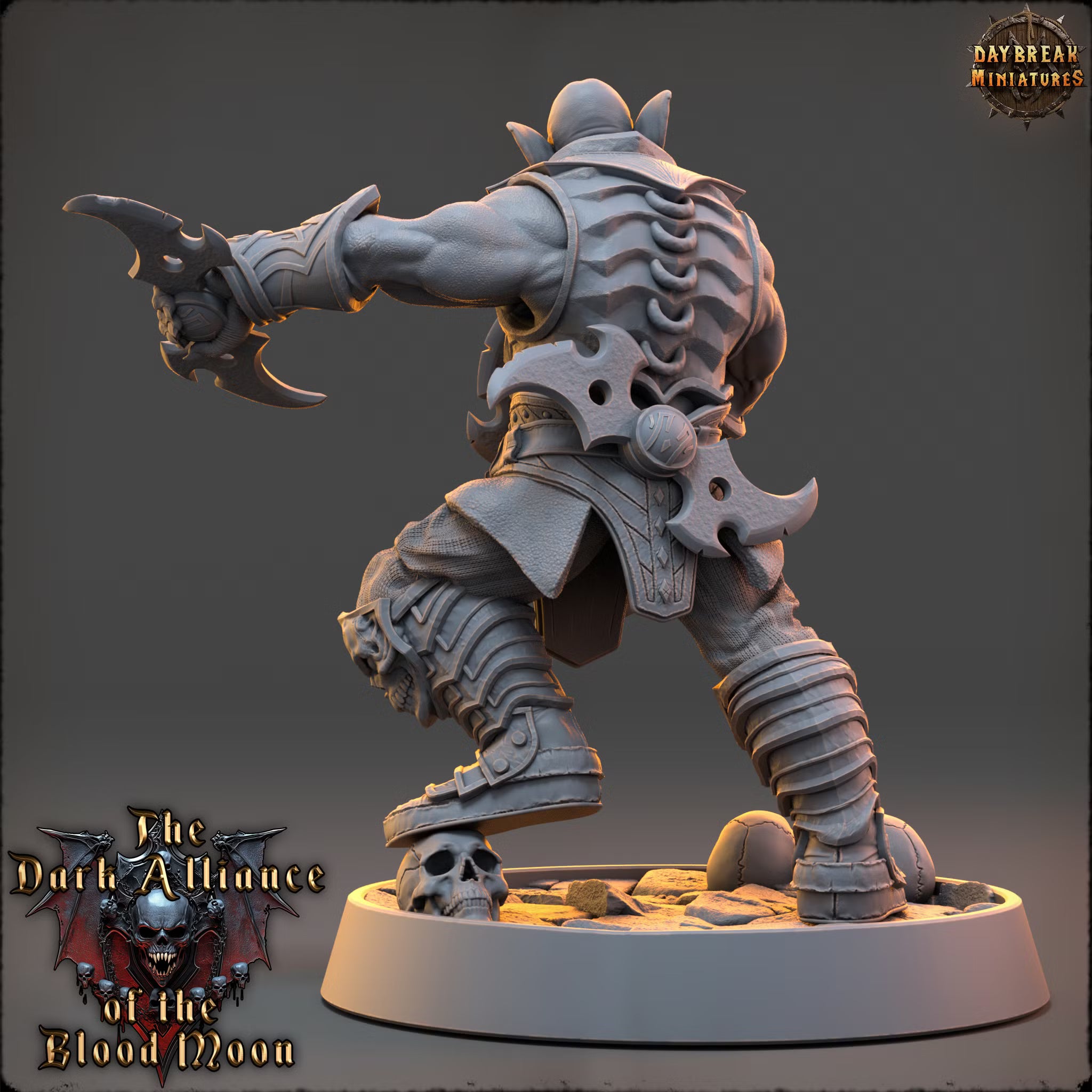 Dark Alliance of the Blood Moon - Ledro Emberskul - Daybreak Miniatures — official render 3