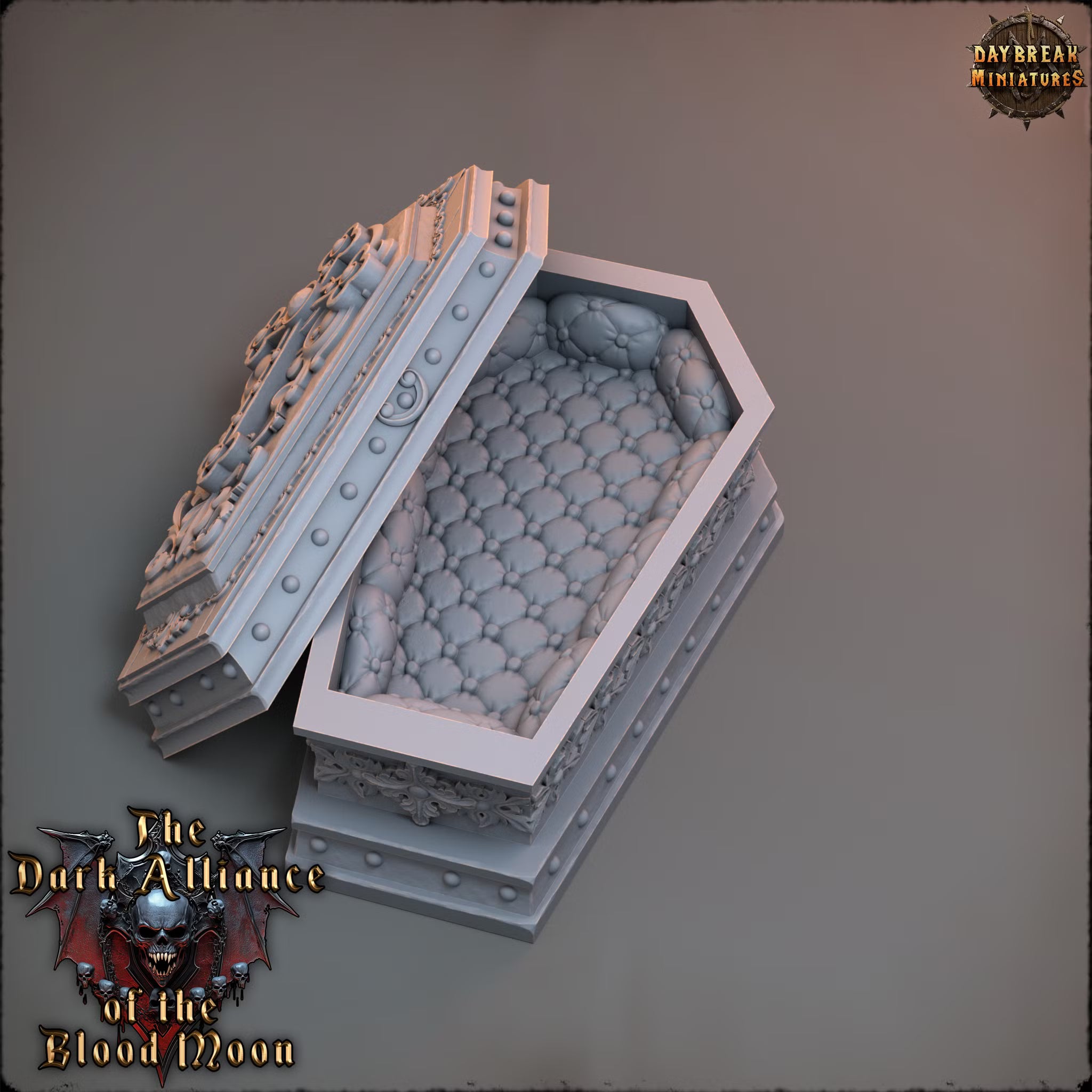 Dark Alliance of the Blood Moon - Open tomb of Serpentus Nightshade - Daybreak Miniatures — official render 2