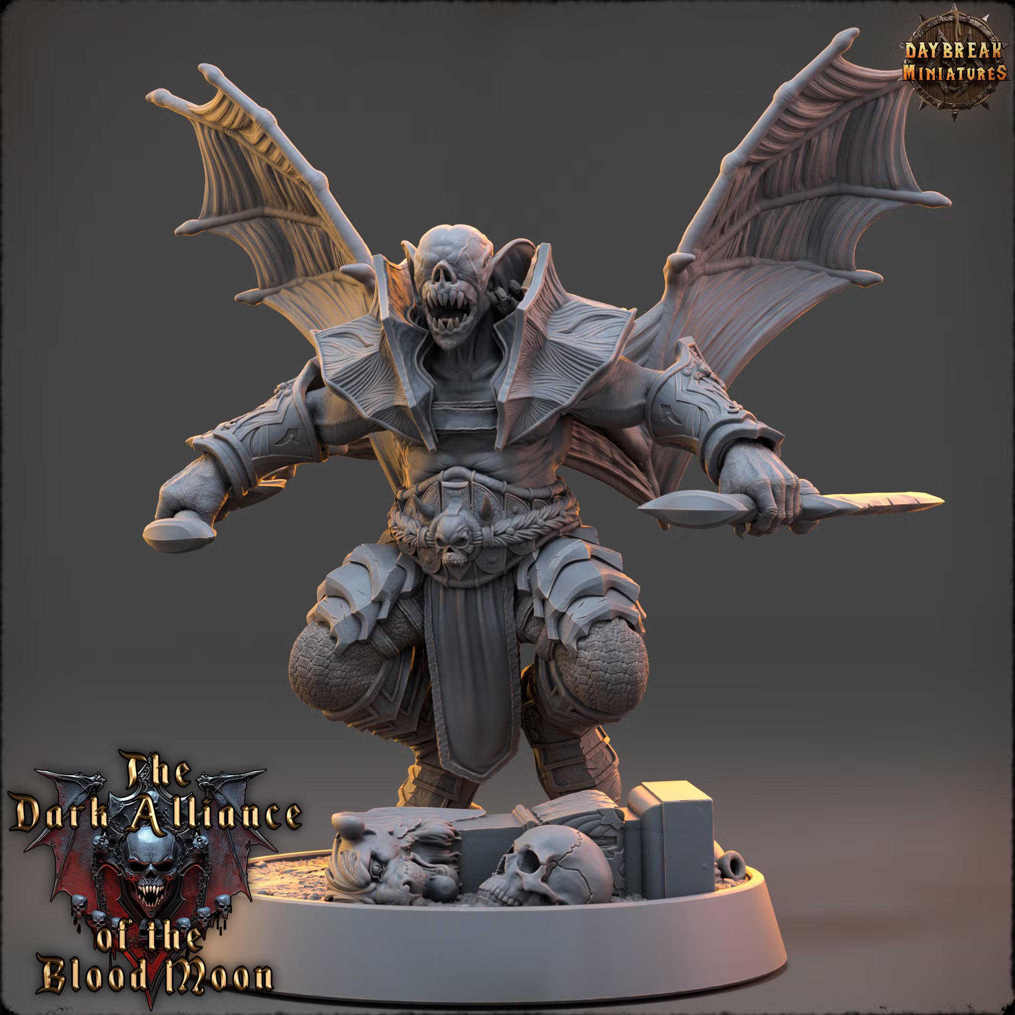 Dark Alliance of the Blood Moon - Sablus Thornfield - Daybreak Miniatures — official render 1