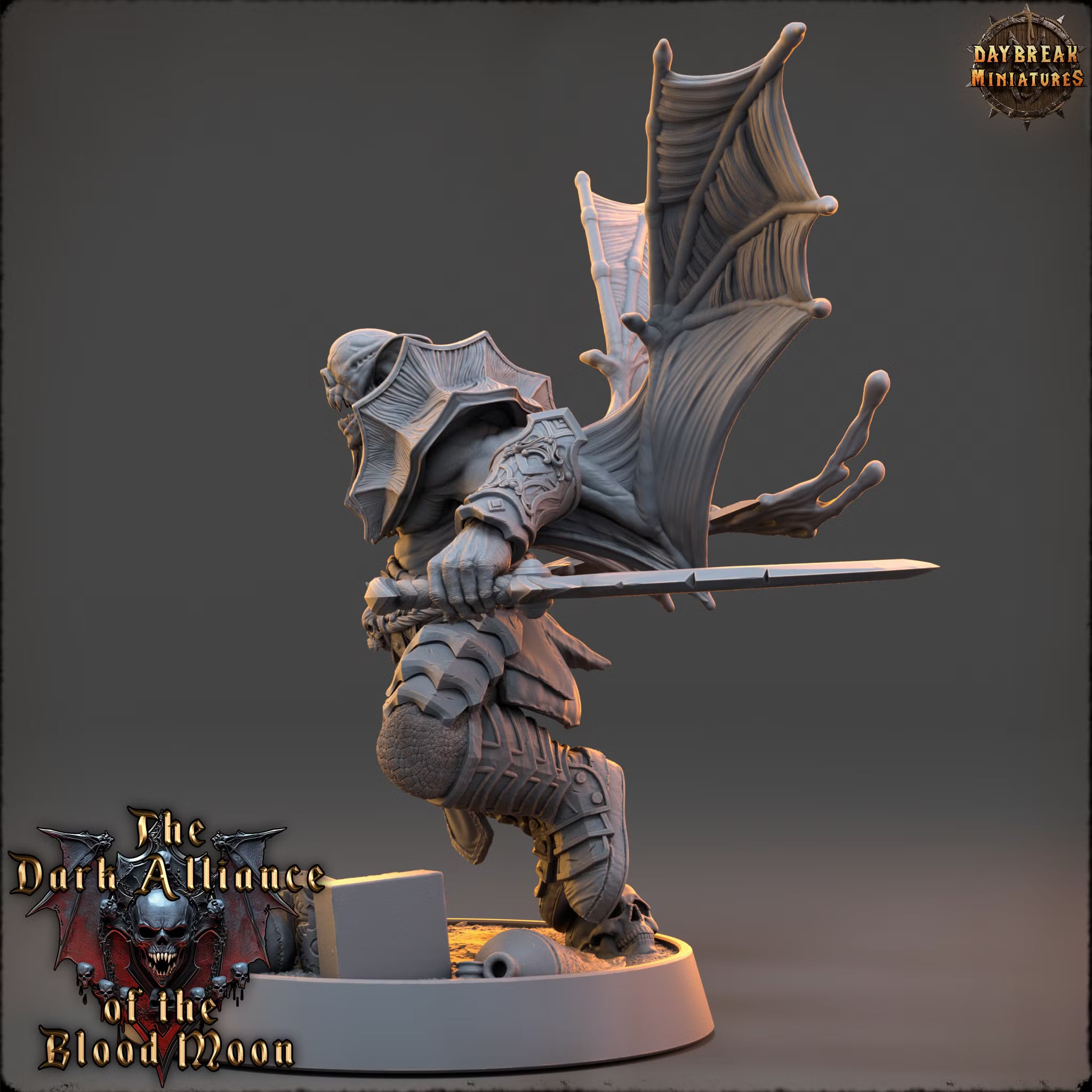 Dark Alliance of the Blood Moon - Sablus Thornfield - Daybreak Miniatures — official render 2