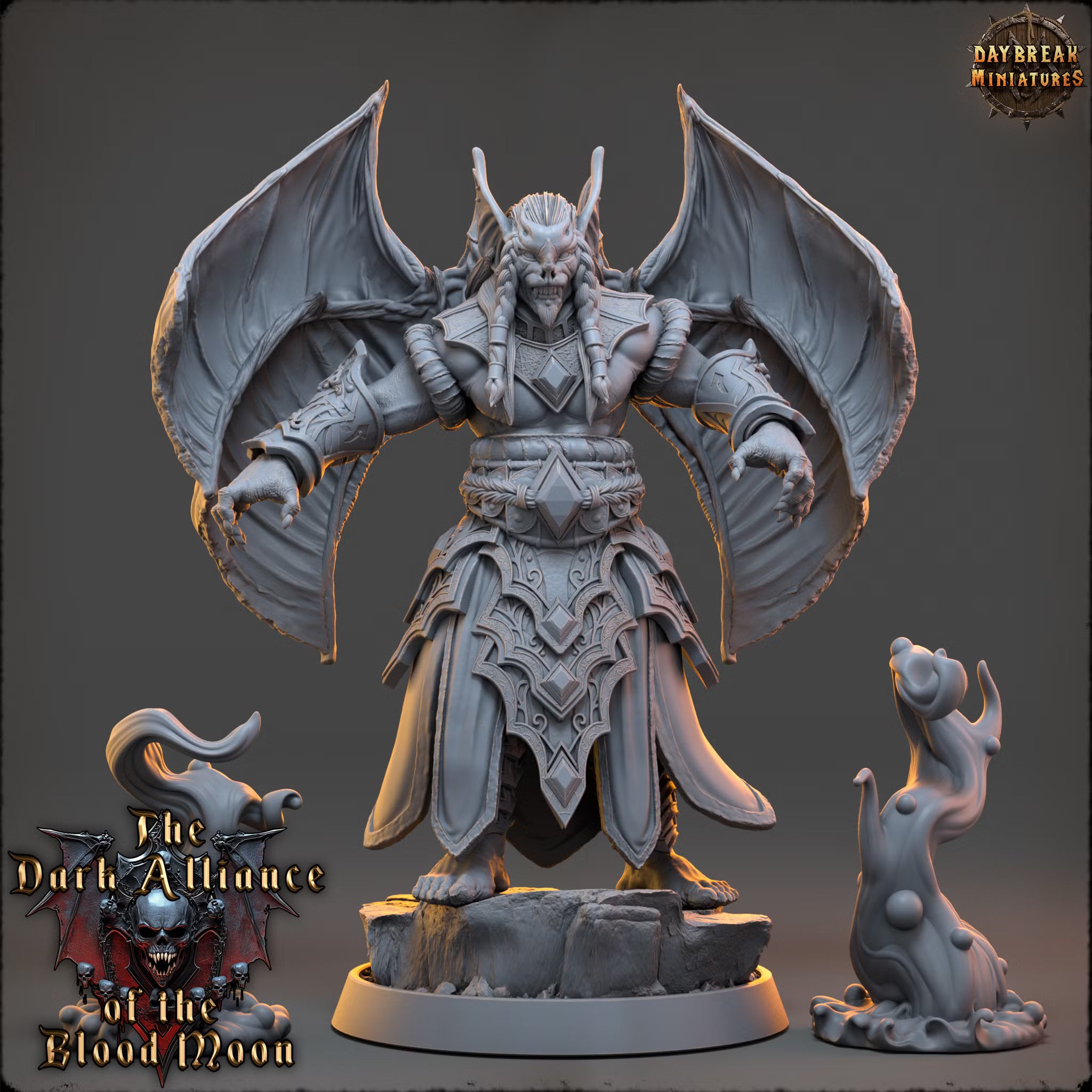 Dark Alliance of the Blood Moon - Serpentus Nightshade - Daybreak Miniatures — official render 1