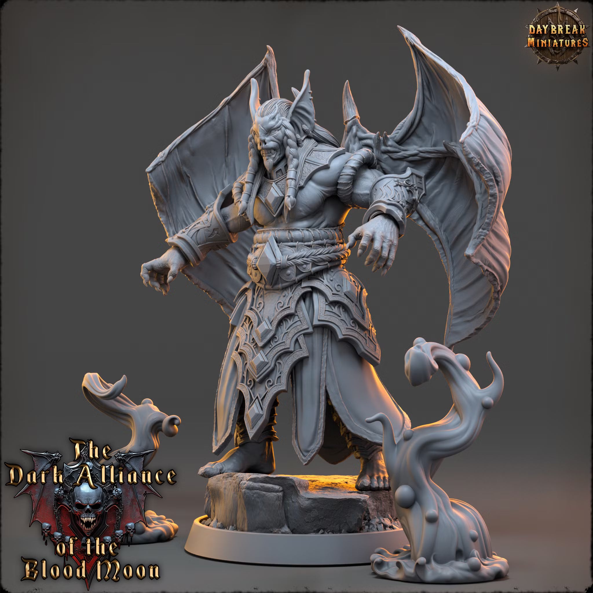 Dark Alliance of the Blood Moon - Serpentus Nightshade - Daybreak Miniatures — official render 2