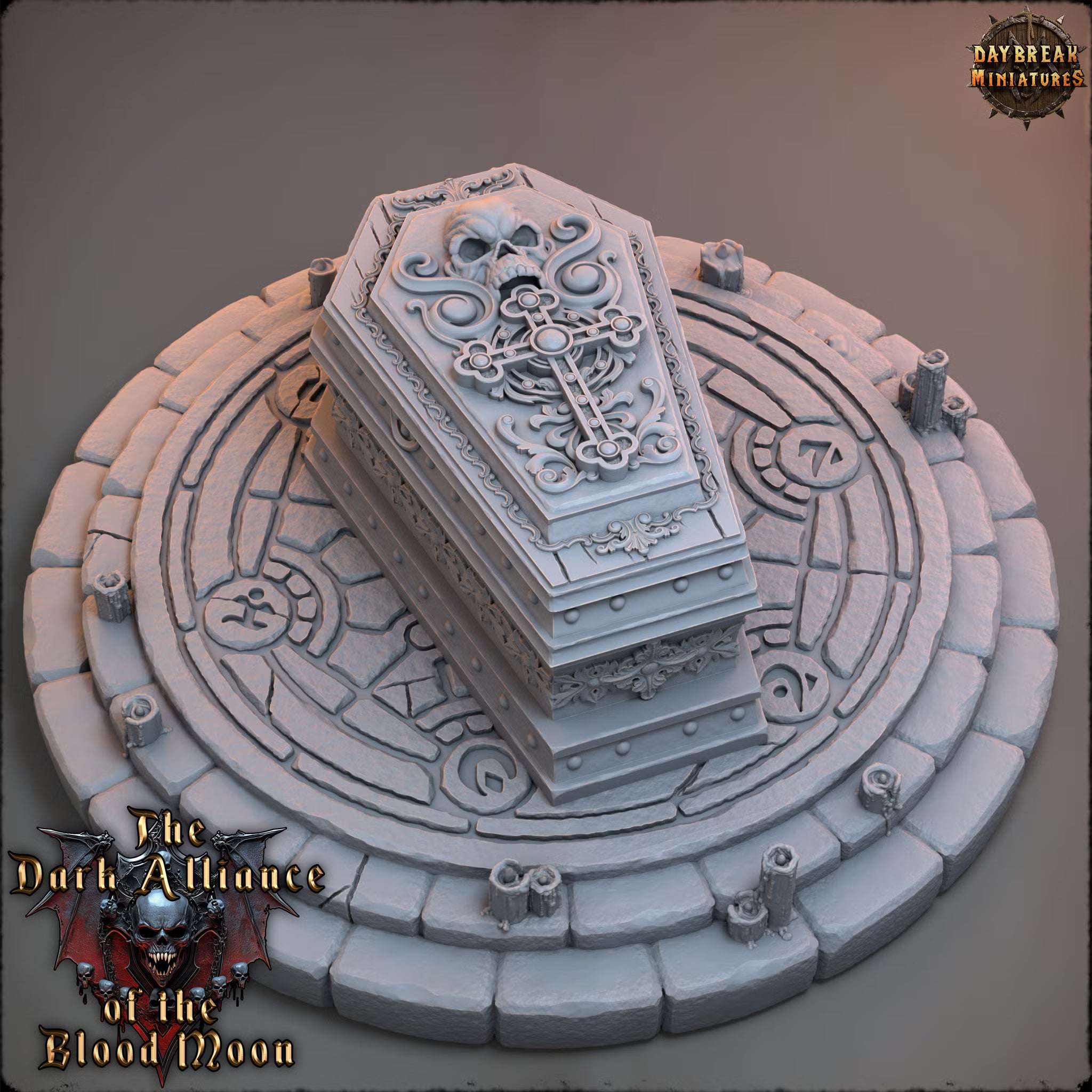Dark Alliance of the Blood Moon - Tomb of Prince Alaric Moonveil - Daybreak Miniatures — official render 1