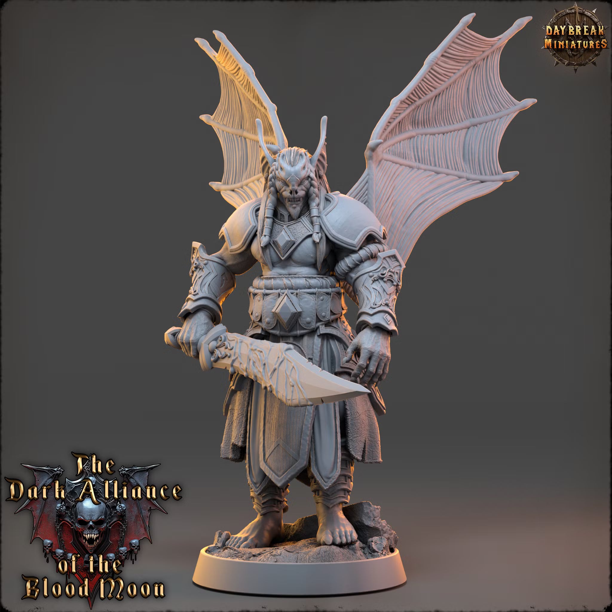 Dark Alliance of the Blood Moon - Vesper Malinov - Daybreak Miniatures — official render 1