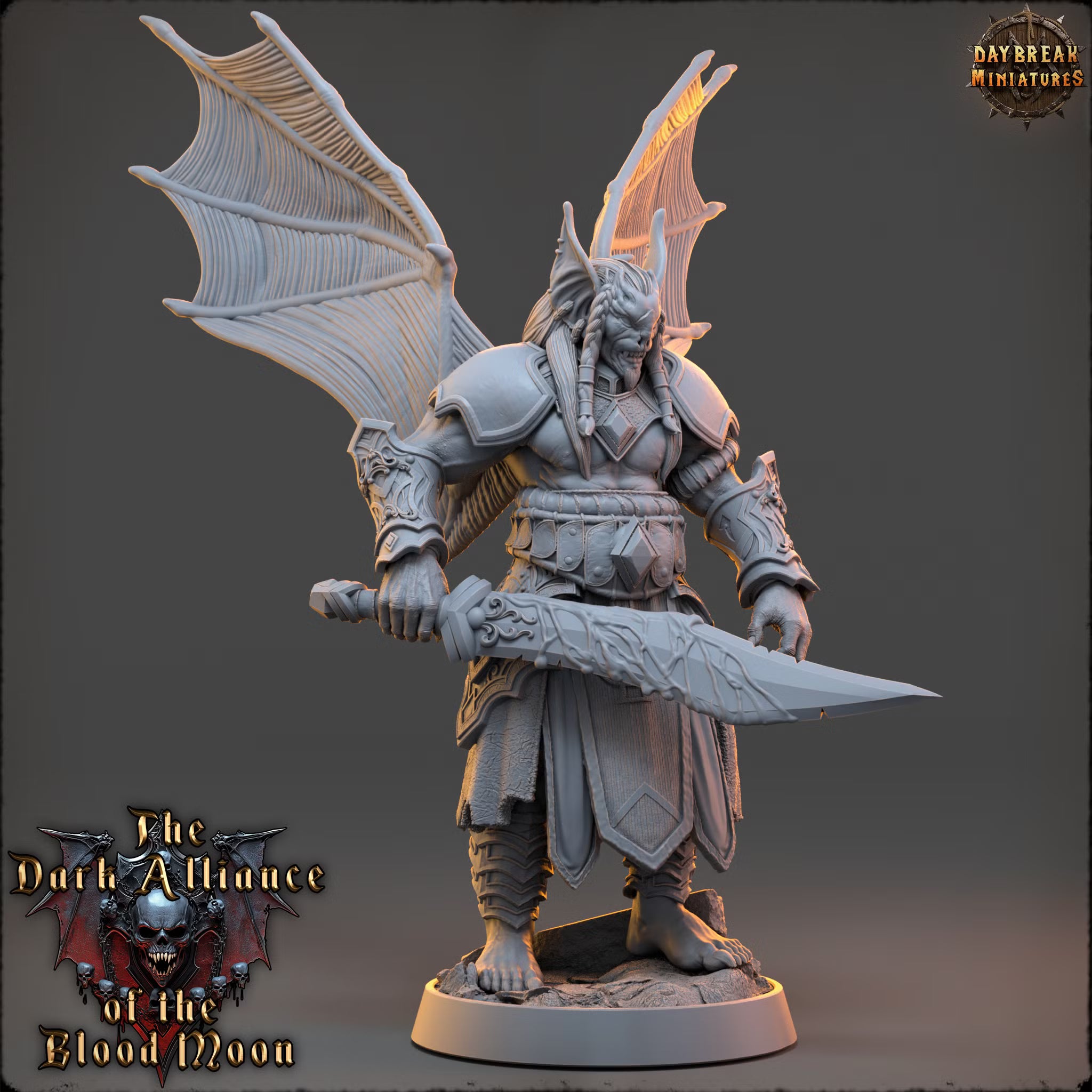 Dark Alliance of the Blood Moon - Vesper Malinov - Daybreak Miniatures — official render 2