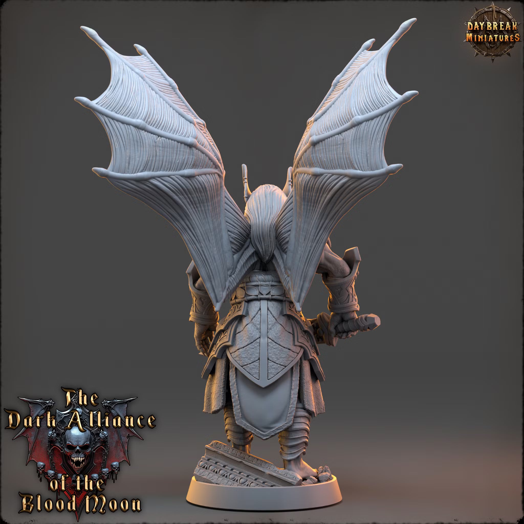 Dark Alliance of the Blood Moon - Vesper Malinov - Daybreak Miniatures — official render 3