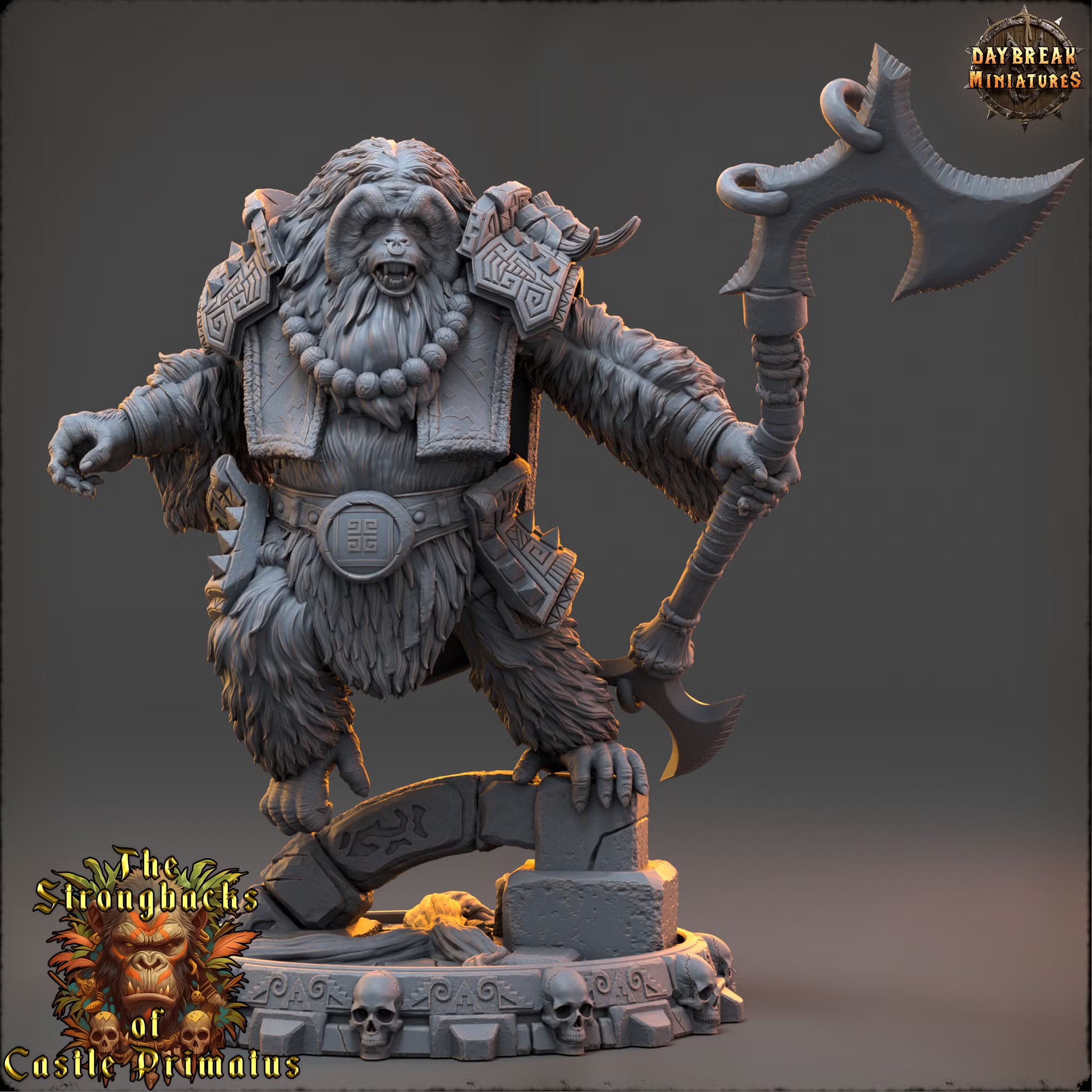 The Strongbacks of Castle Primatus - Targus Stelmaar - Daybreak Miniatures — official view 1