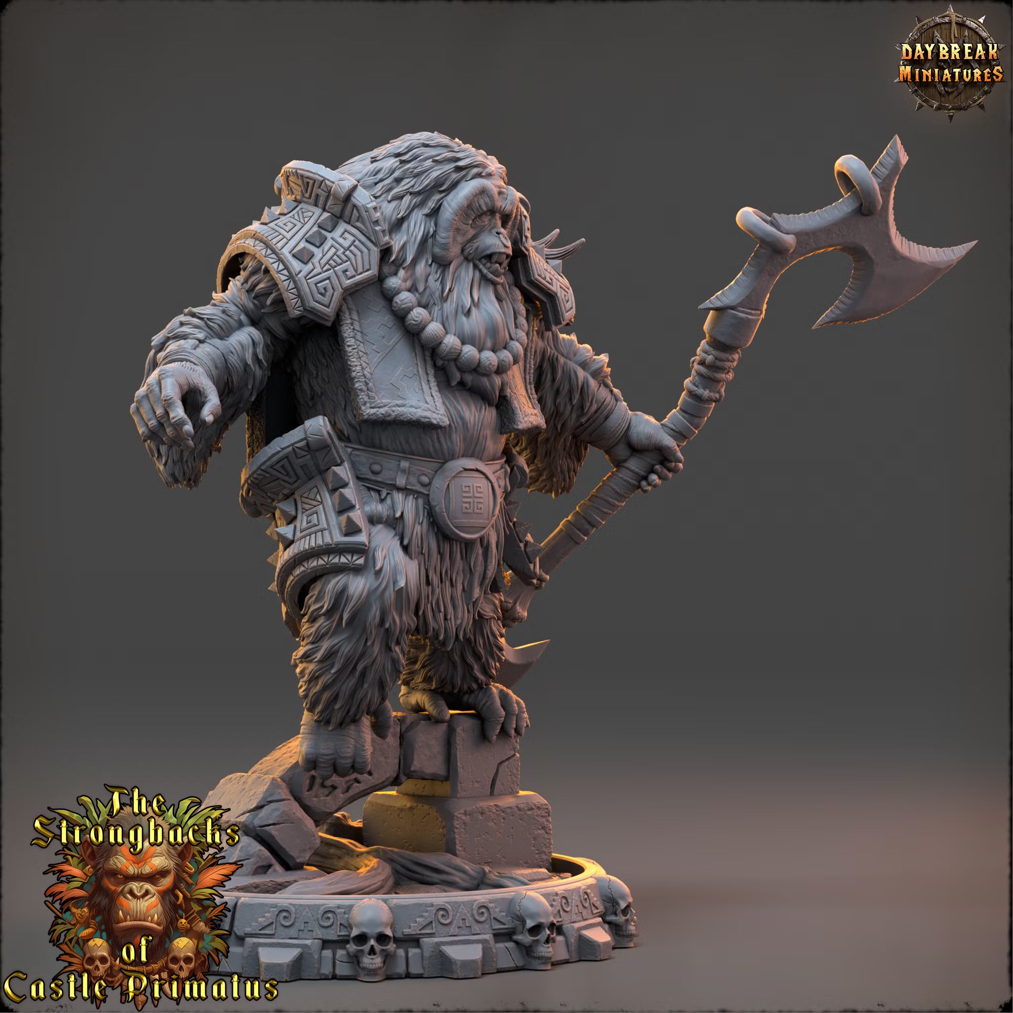 The Strongbacks of Castle Primatus - Targus Stelmaar - Daybreak Miniatures — official view 2