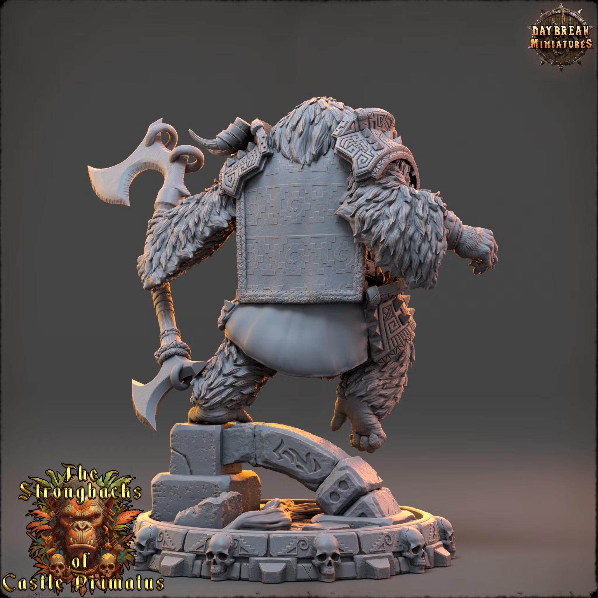 The Strongbacks of Castle Primatus - Targus Stelmaar - Daybreak Miniatures — official view 3