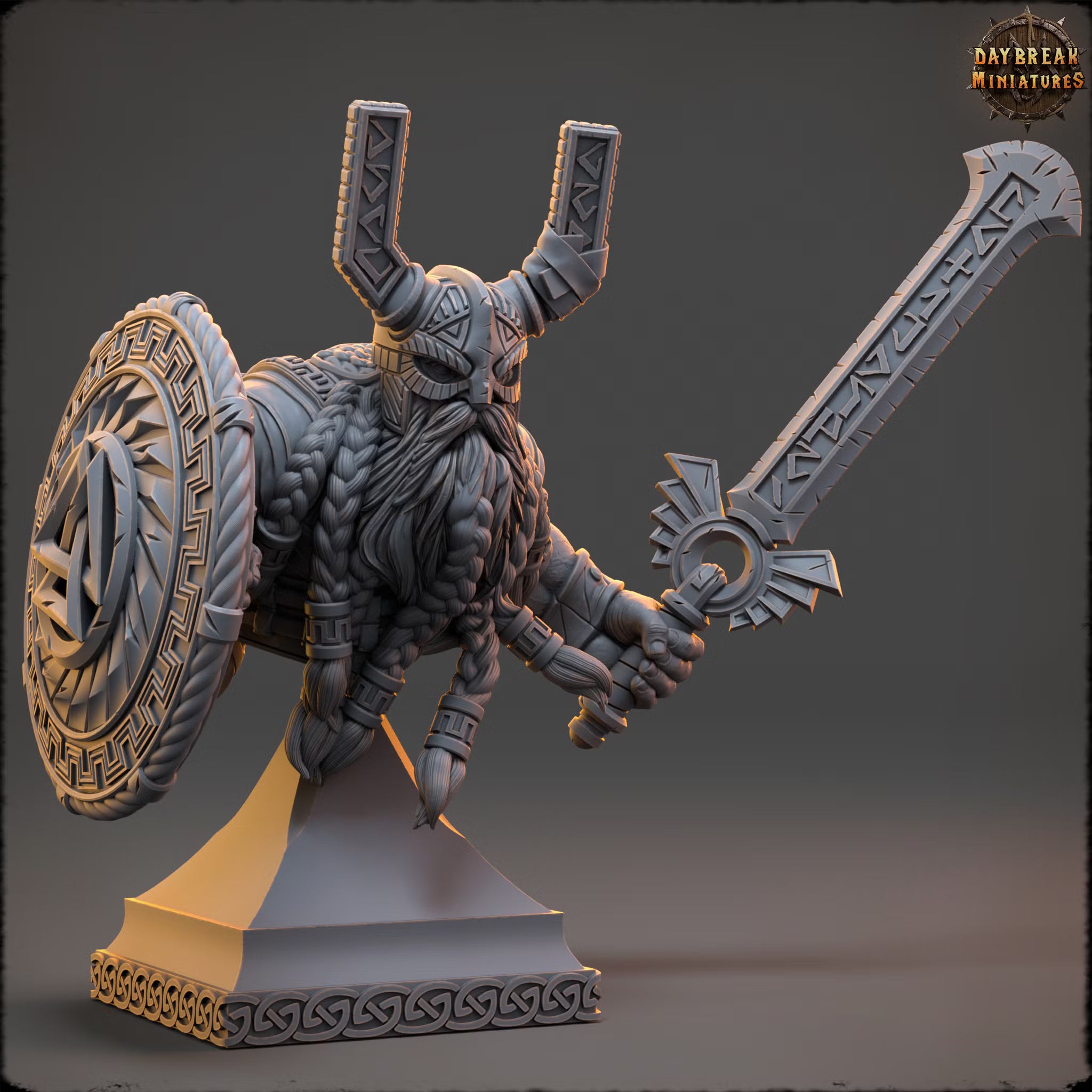 The Dwarfs of the Dark Deep - Eino Ravenblade Ægger - Bust - Daybreak Miniatures — official view 1