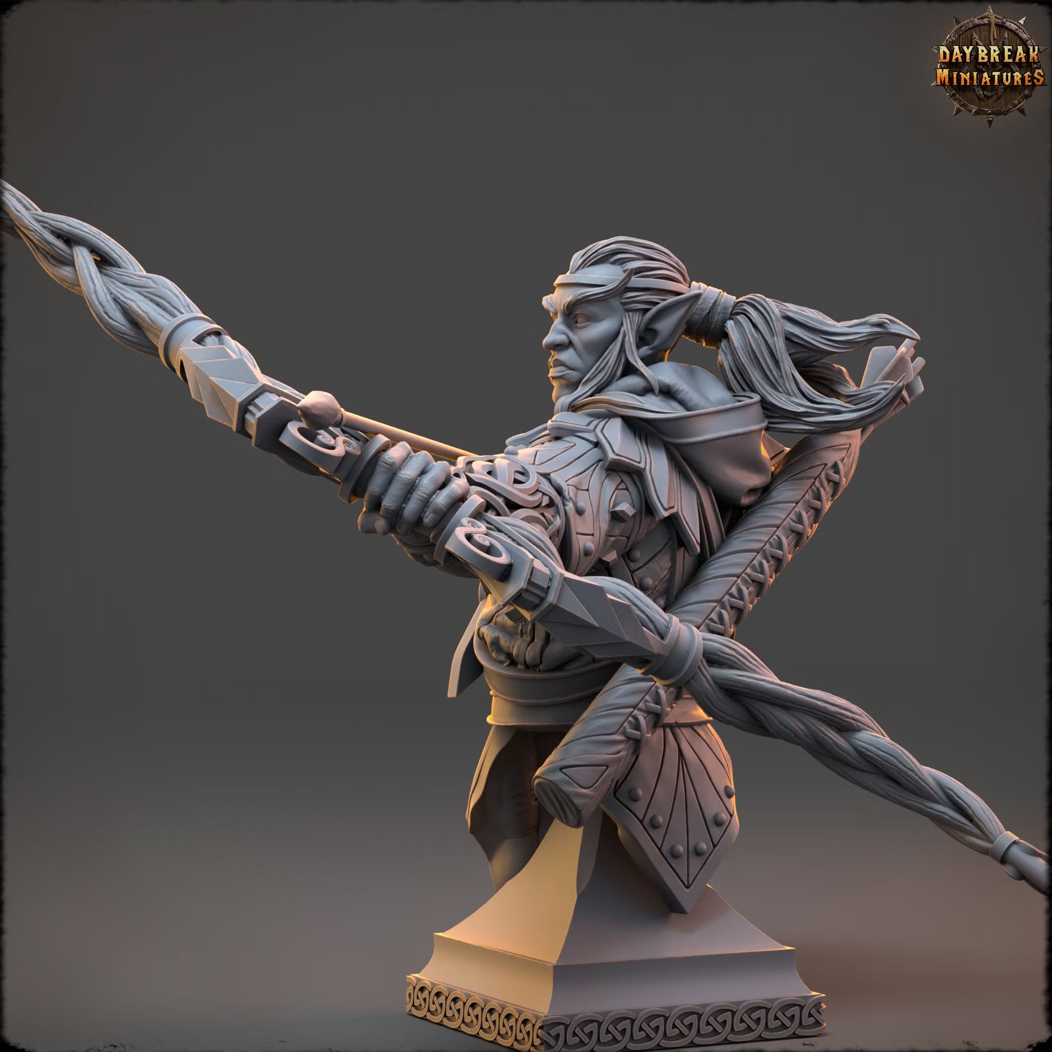 The Elves of the High Hollow - Vinduu Bright Flight - Bust - Daybreak Miniatures — official view 2