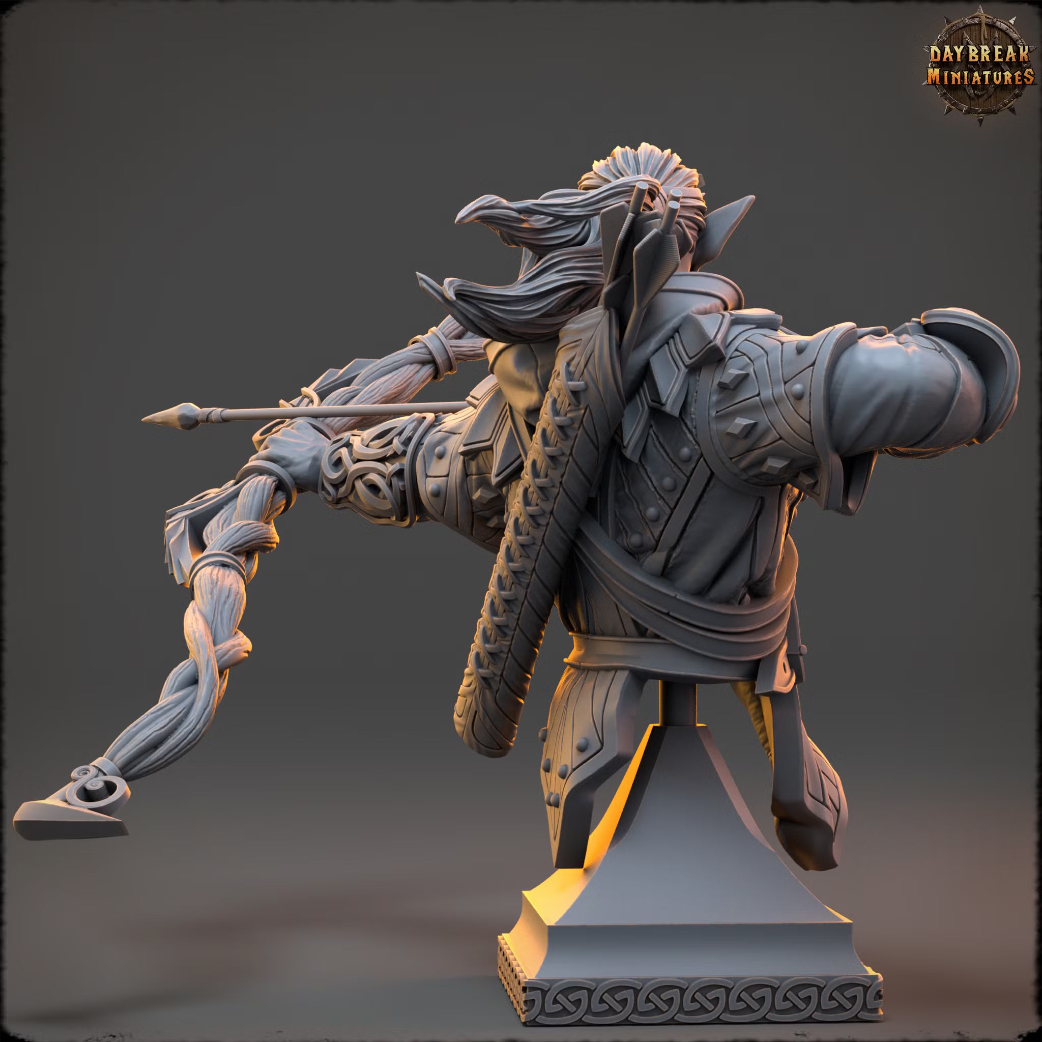 The Elves of the High Hollow - Vinduu Bright Flight - Bust - Daybreak Miniatures — official view 3