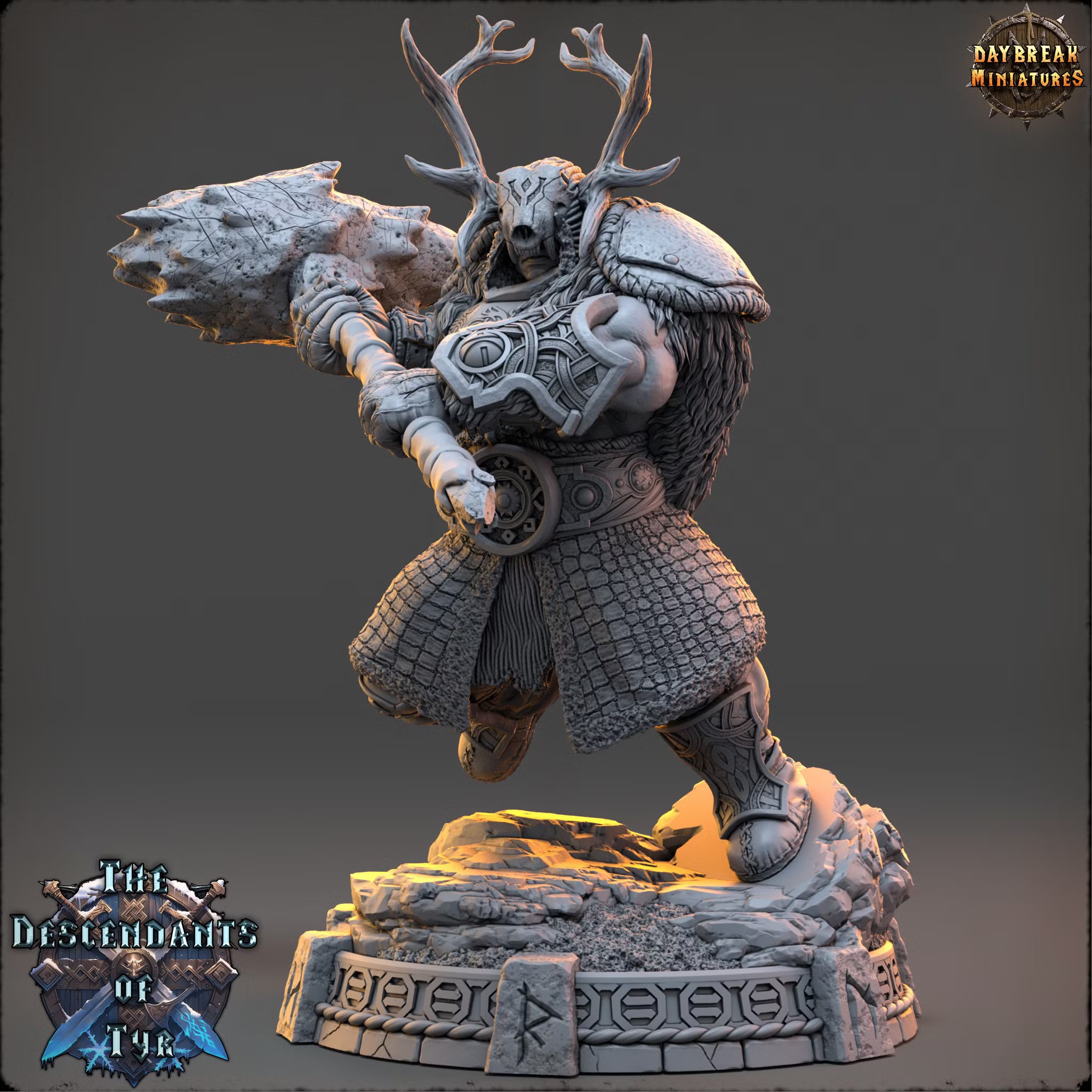 The Descendants of Tyr - Darger Thornant - Daybreak Miniatures — official render 1