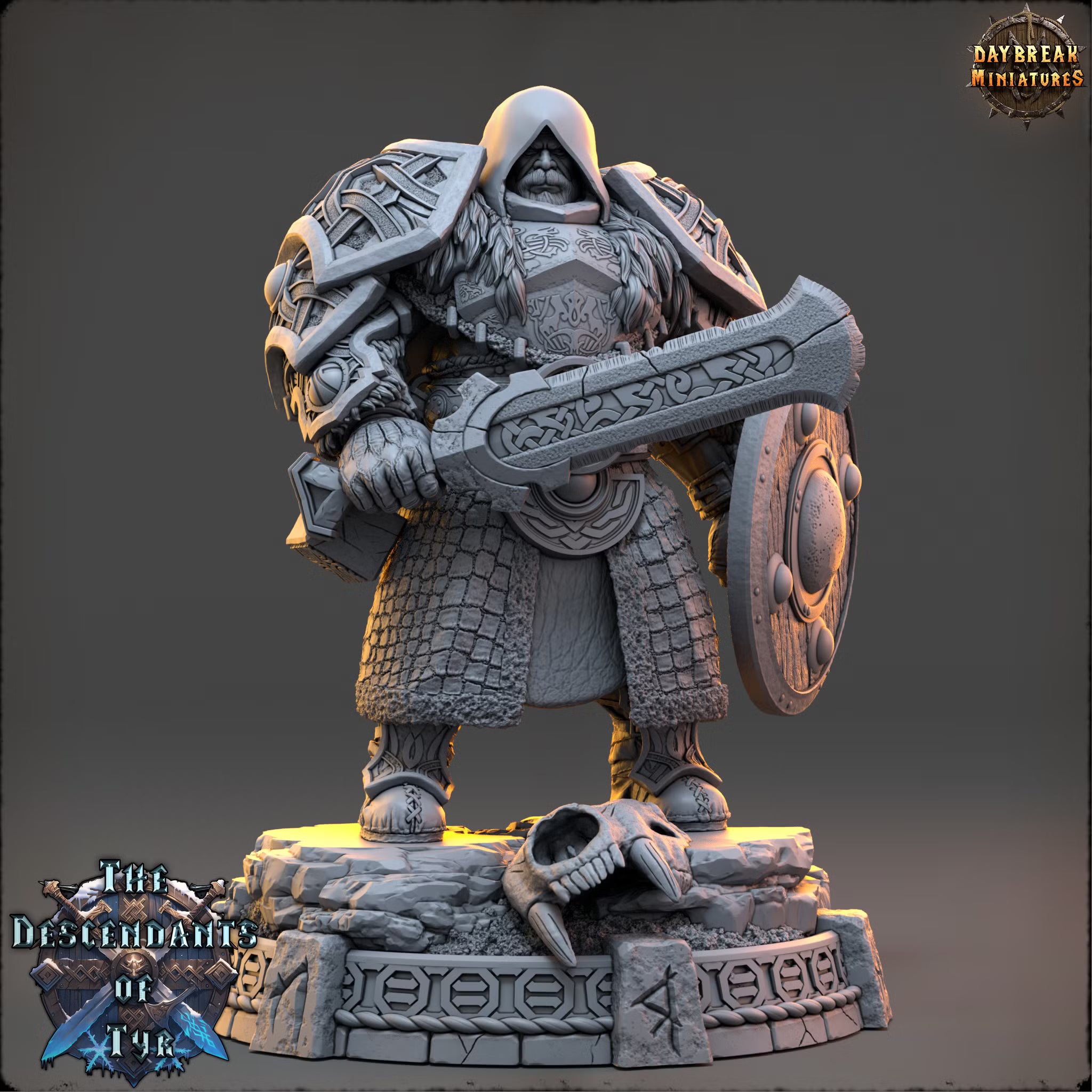 The Descendants of Tyr - Garrick Voss - Daybreak Miniatures — official render 1