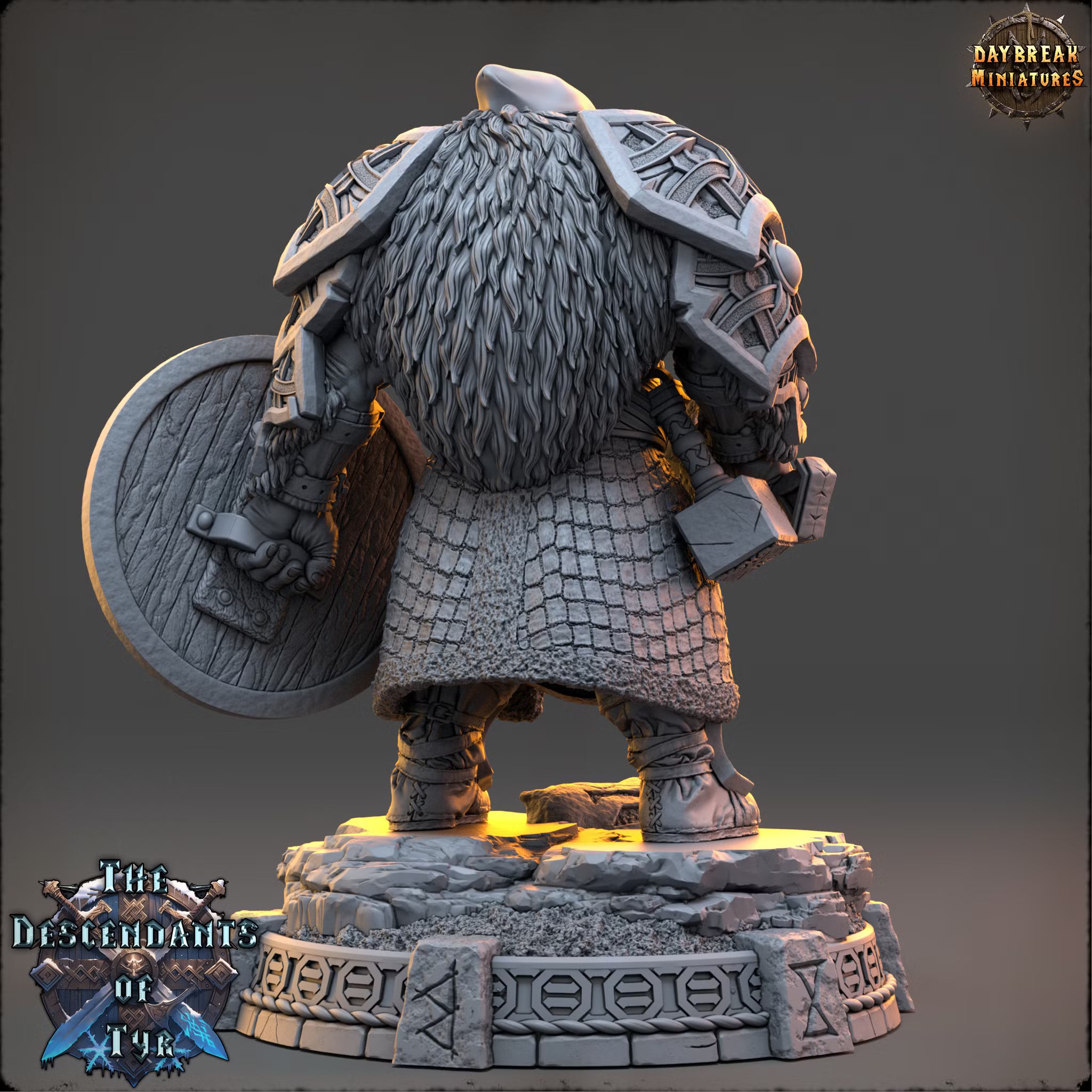 The Descendants of Tyr - Garrick Voss - Daybreak Miniatures — official render 2