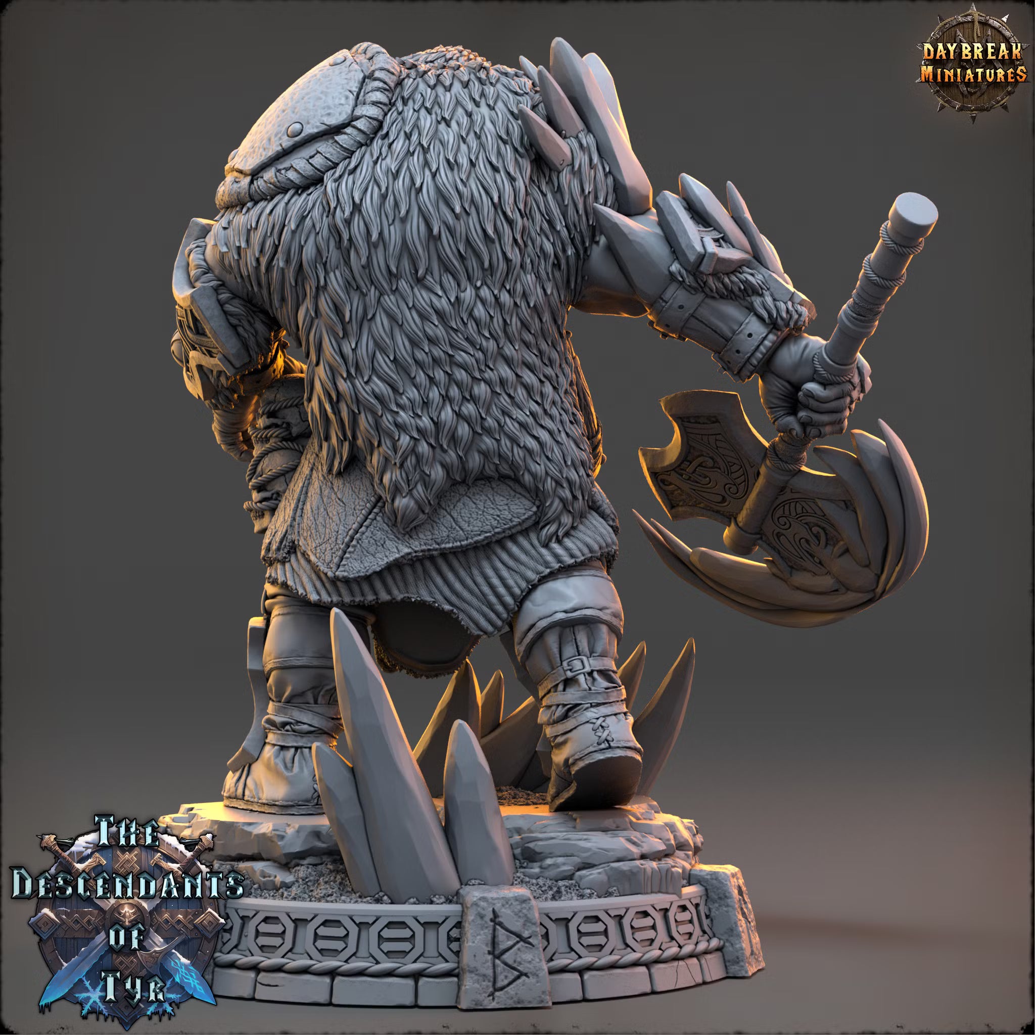 The Descendants of Tyr - Icebjörn Horgast - Daybreak Miniatures — official render 3