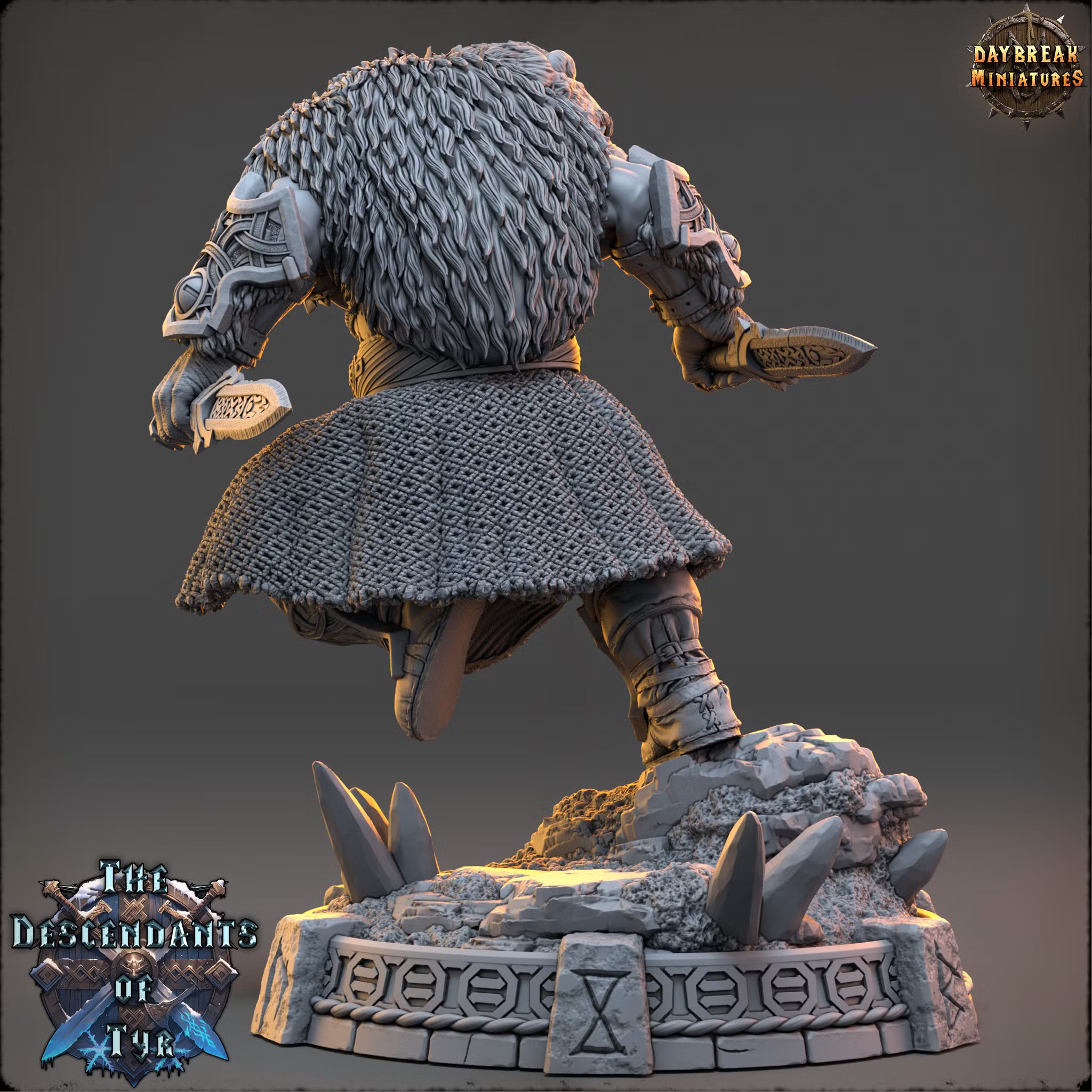 The Descendants of Tyr - Leif Ashwarden - Daybreak Miniatures — official render 3
