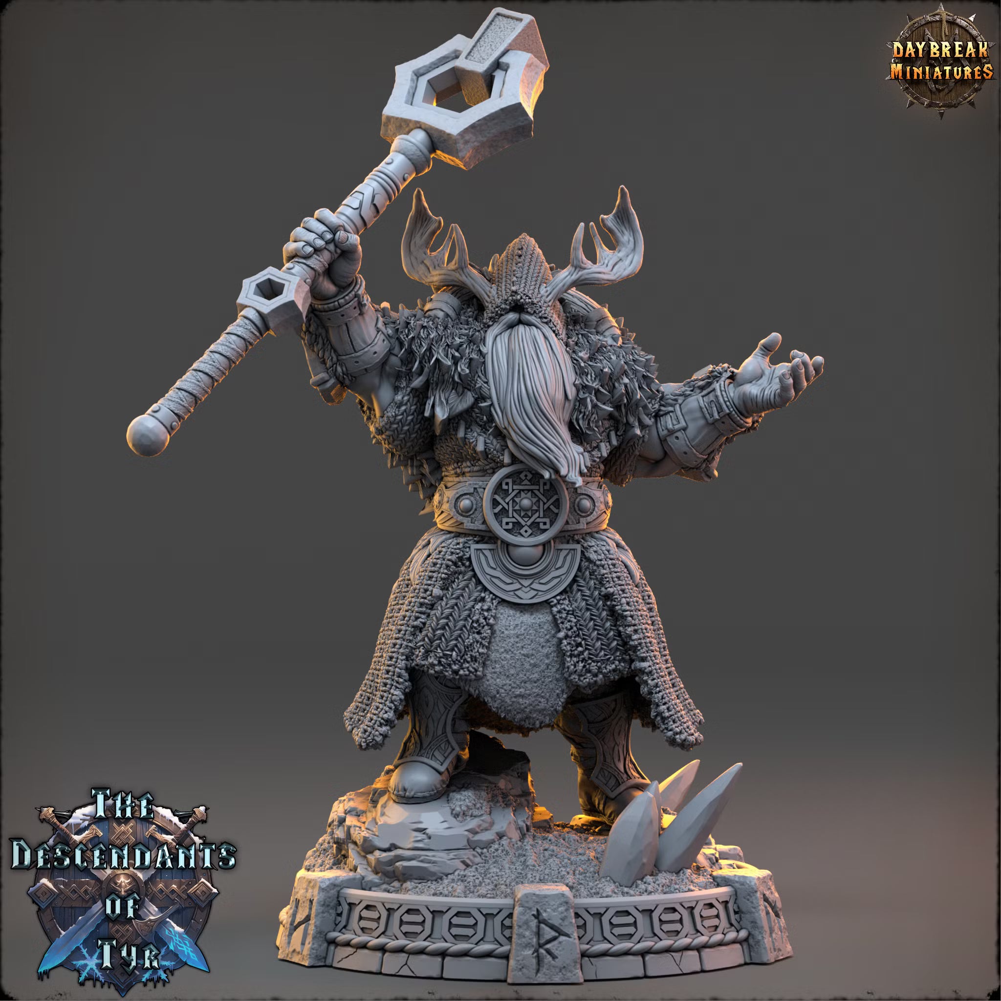 The Descendants of Tyr - Master Edric Stoneglow - Daybreak Miniatures — official render 1