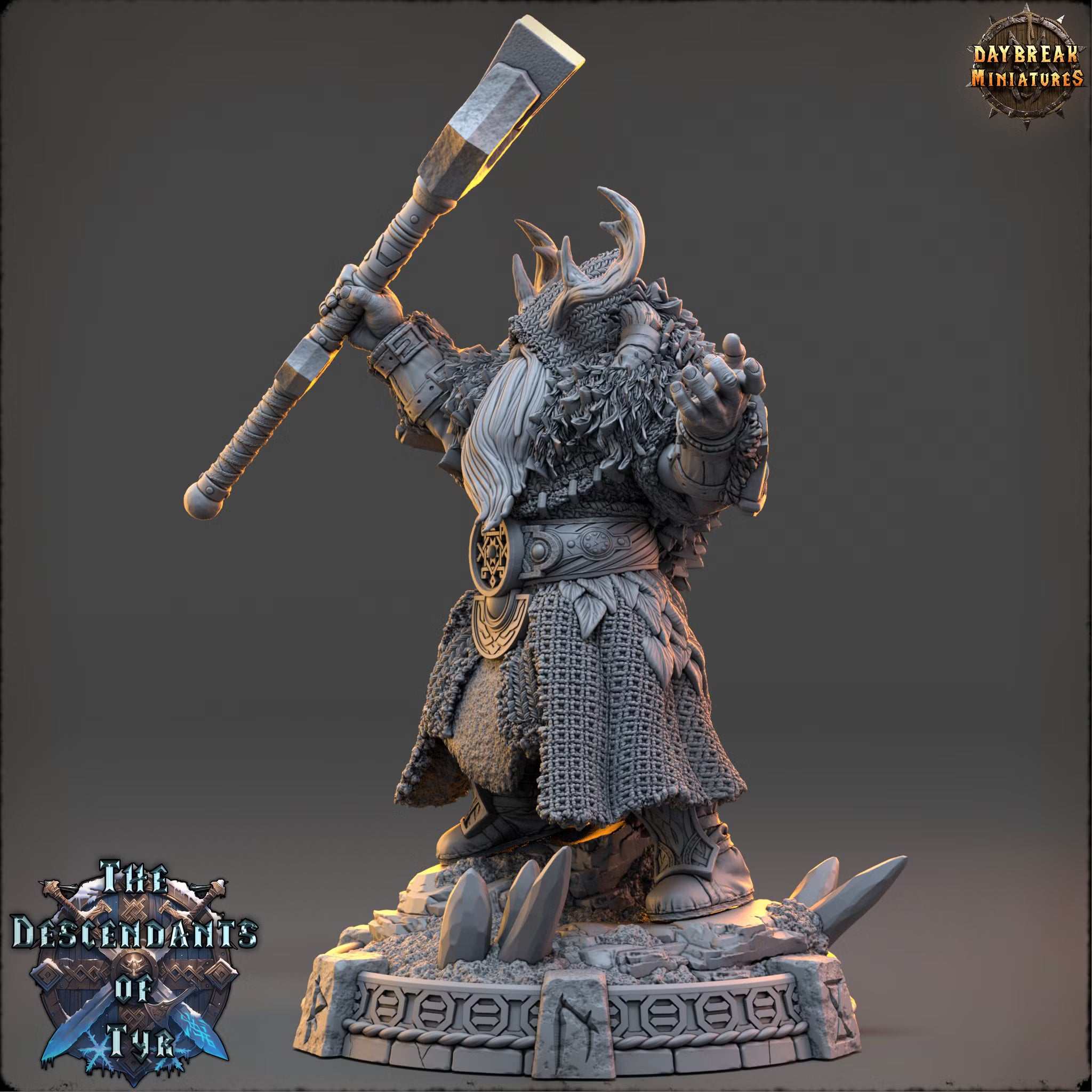The Descendants of Tyr - Master Edric Stoneglow - Daybreak Miniatures — official render 2