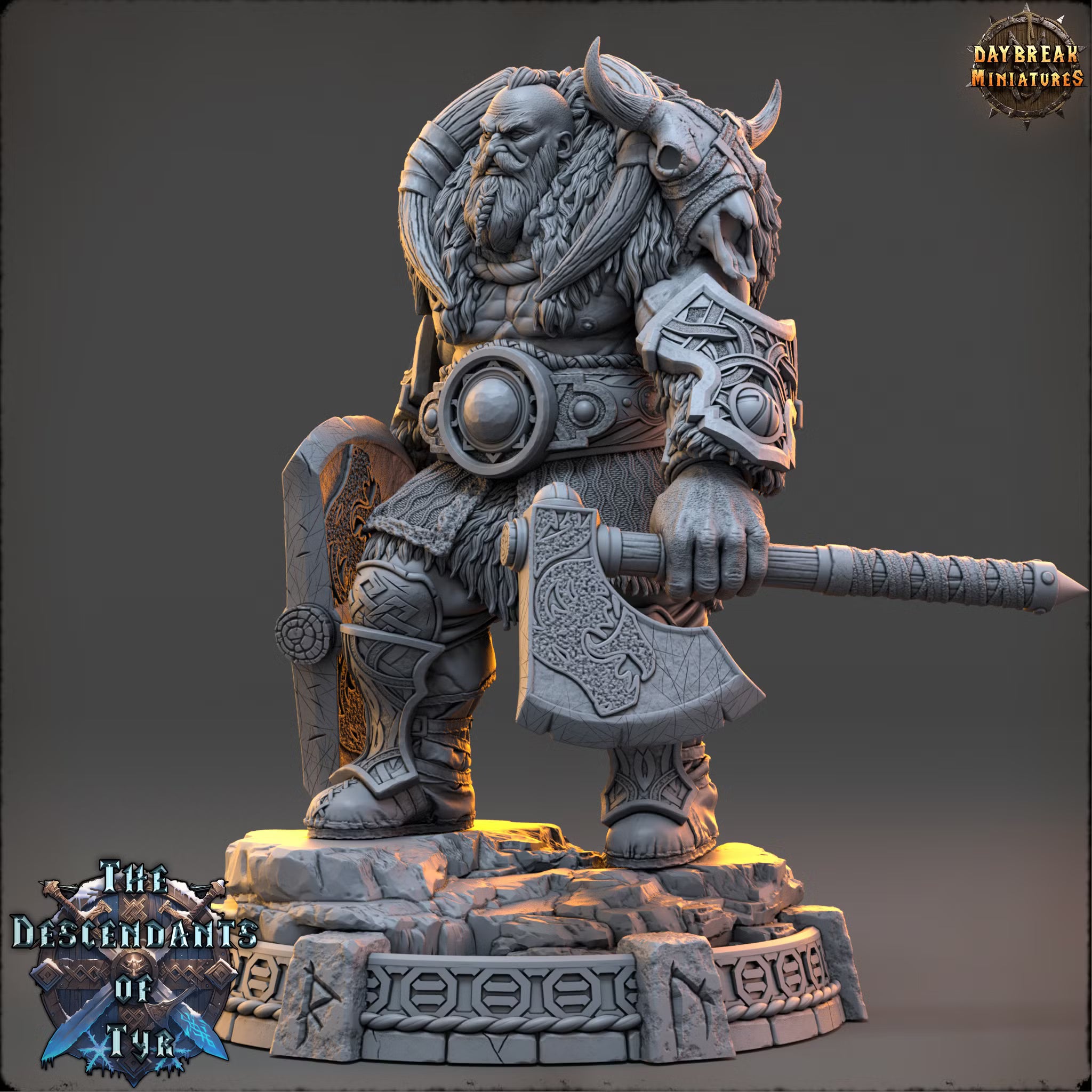 The Descendants of Tyr - Thane Eboncry - Daybreak Miniatures — official render 2