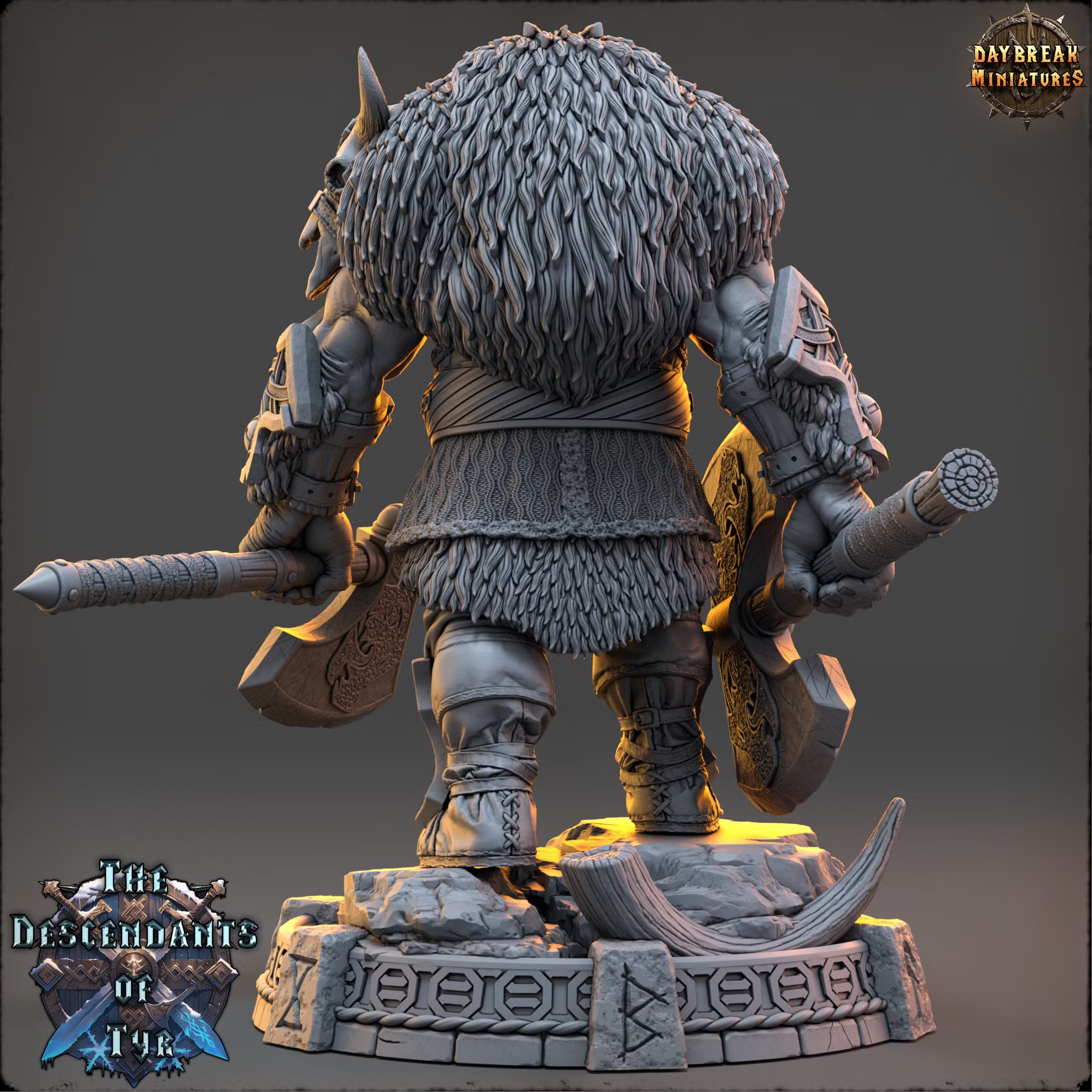 The Descendants of Tyr - Thane Eboncry - Daybreak Miniatures — official render 3