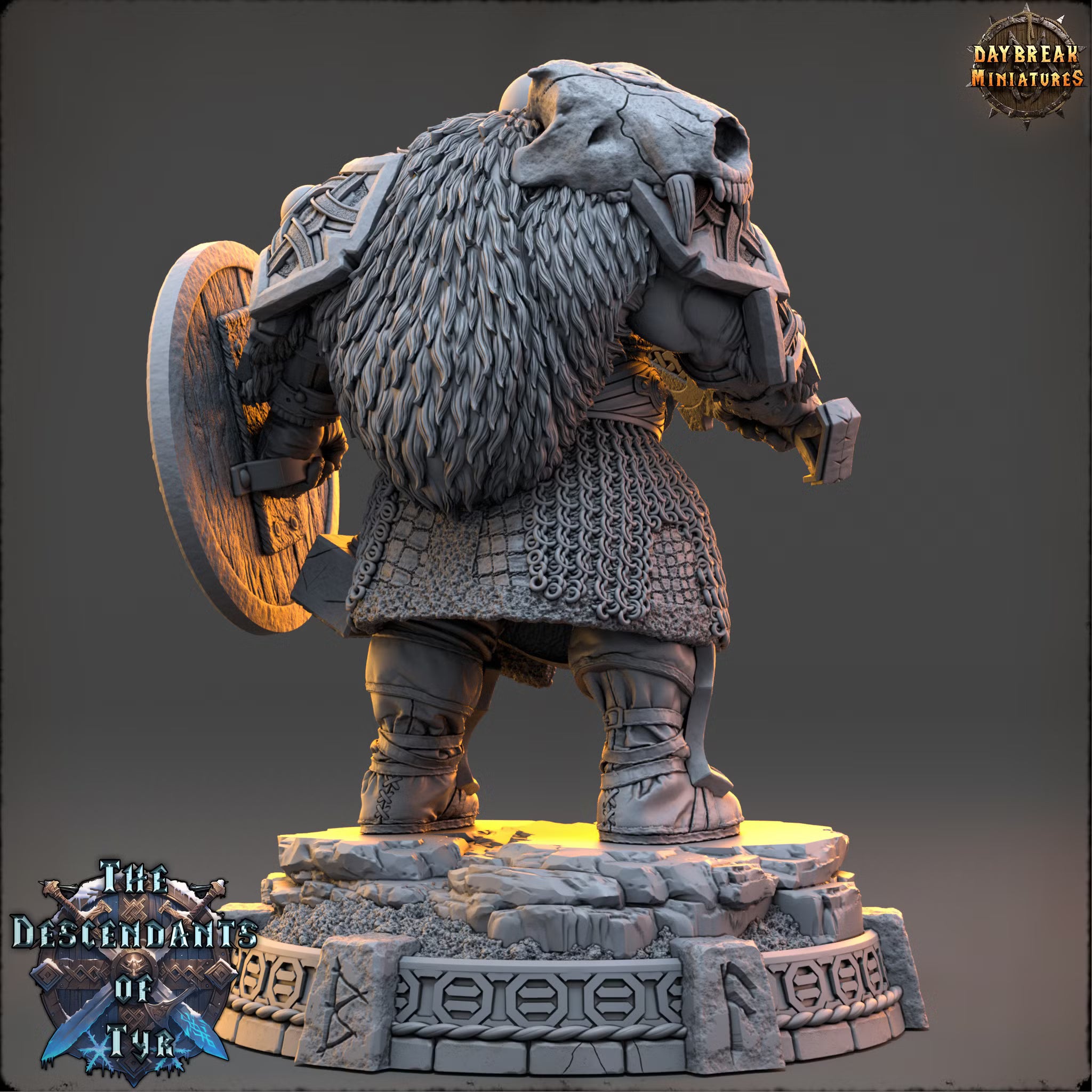 The Descendants of Tyr - Tobin Flintblade - Daybreak Miniatures — official render 3
