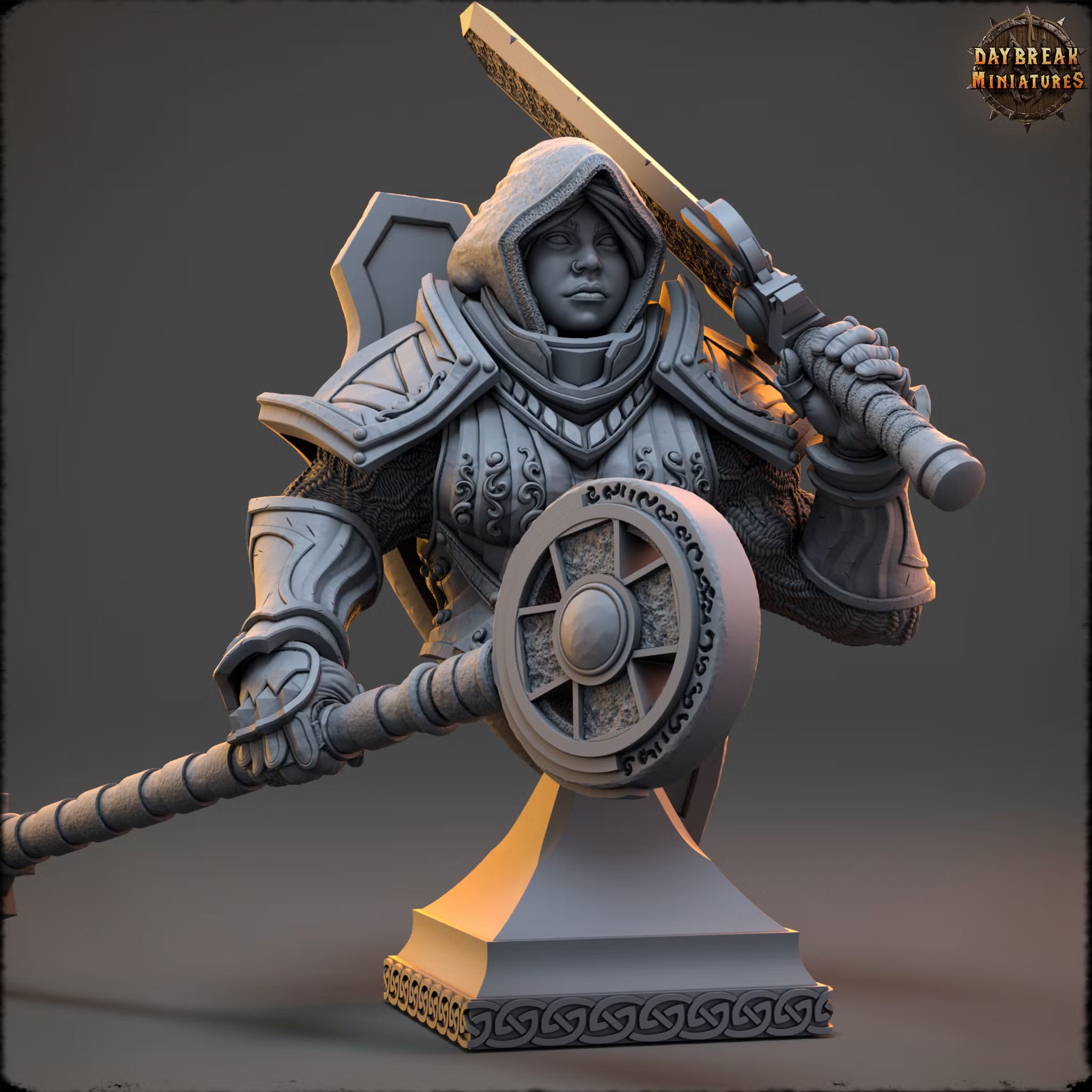 The Renegades of the Iron Phoenix - Élodie de l´Étoile Filante - Bust - Daybreak Miniatures — official render 1