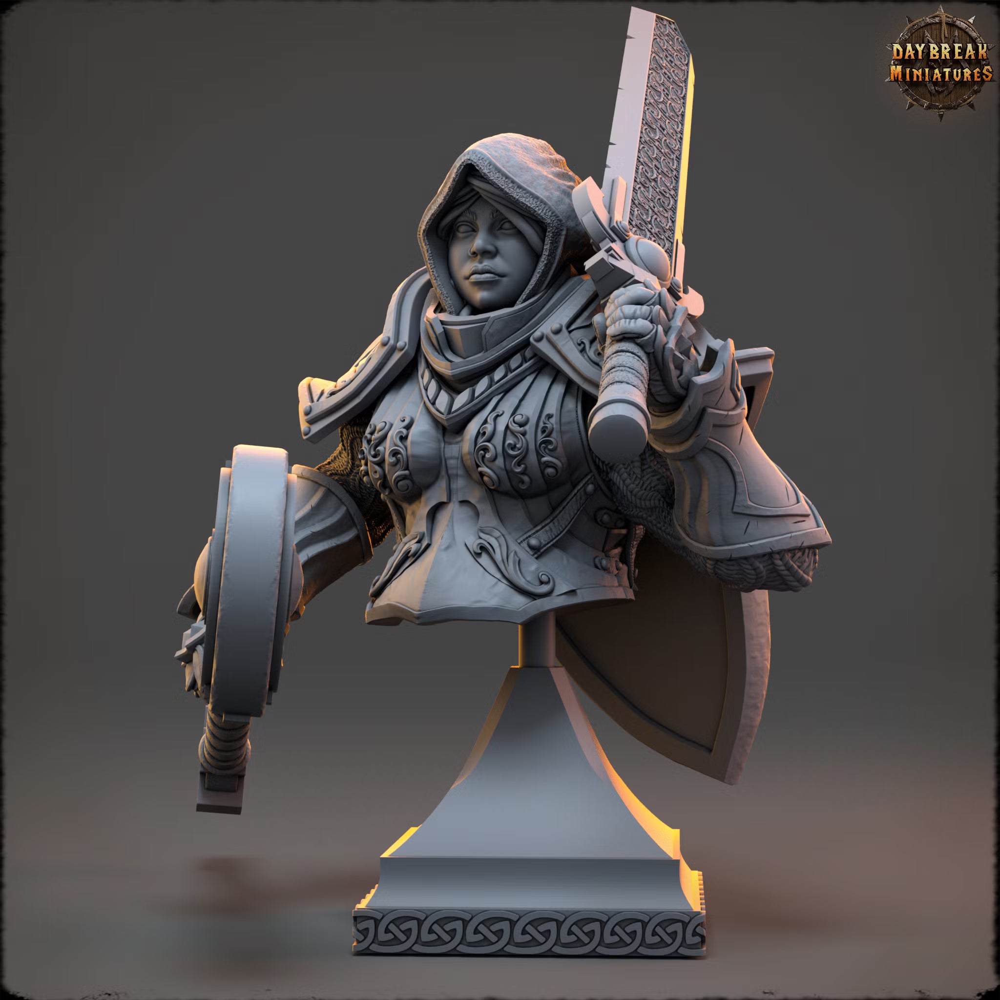 The Renegades of the Iron Phoenix - Élodie de l´Étoile Filante - Bust - Daybreak Miniatures — official render 2