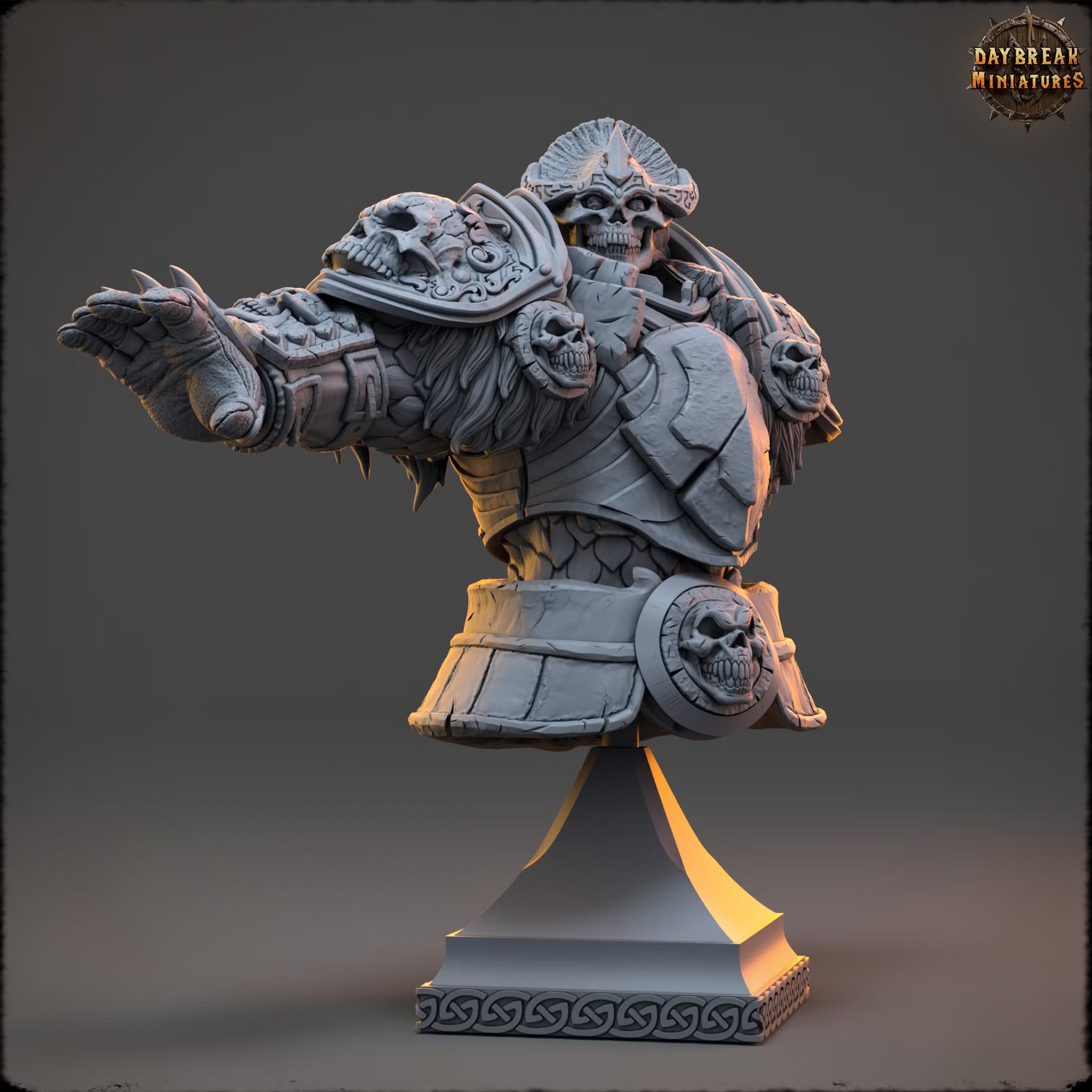 The Fallen Camaradas of Tainted Moor - Pale Lord Kraven - Bust - Daybreak Miniatures — official render 1