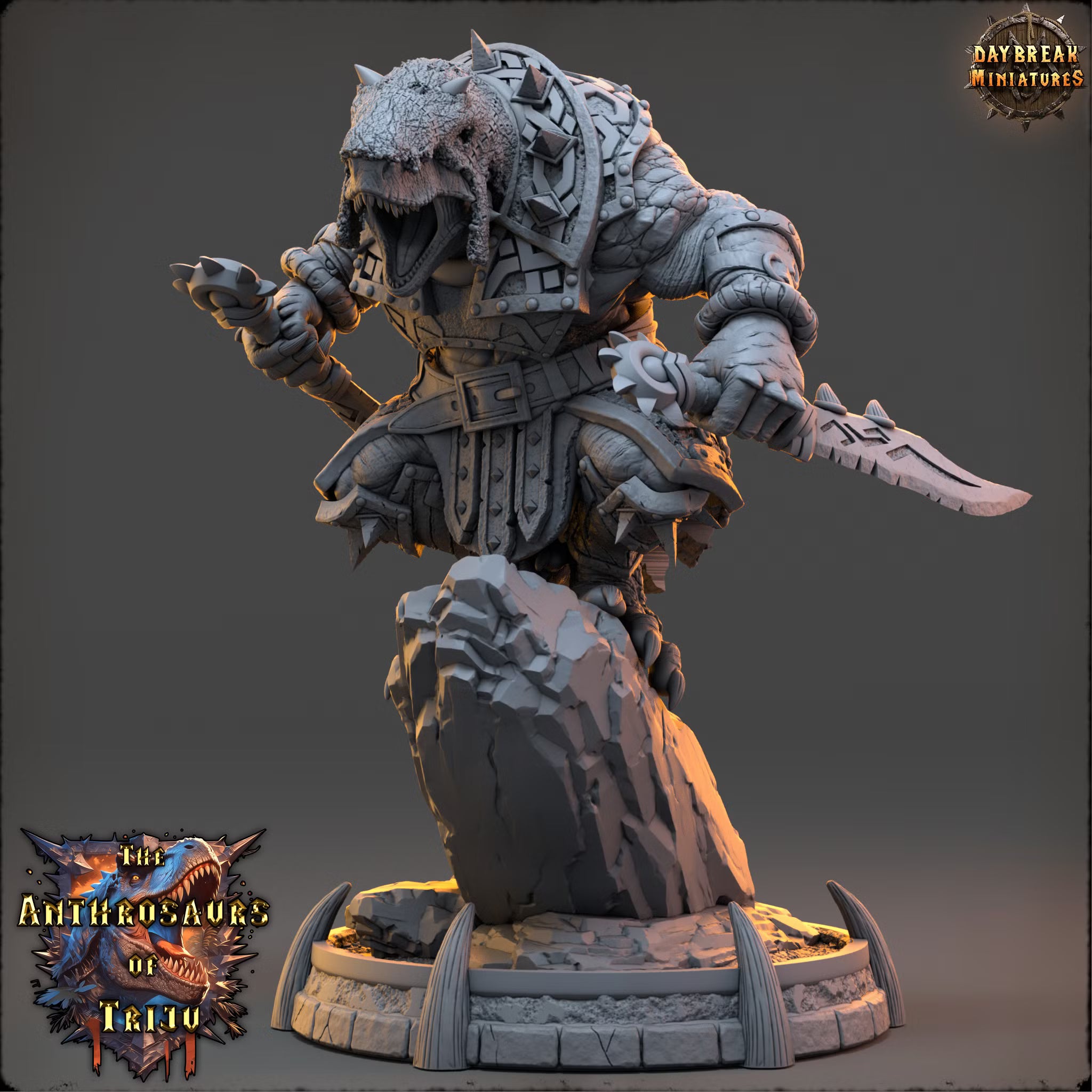 The Anthrosaurs of Triju - Arto Mendriz - Daybreak Miniatures — official view 1