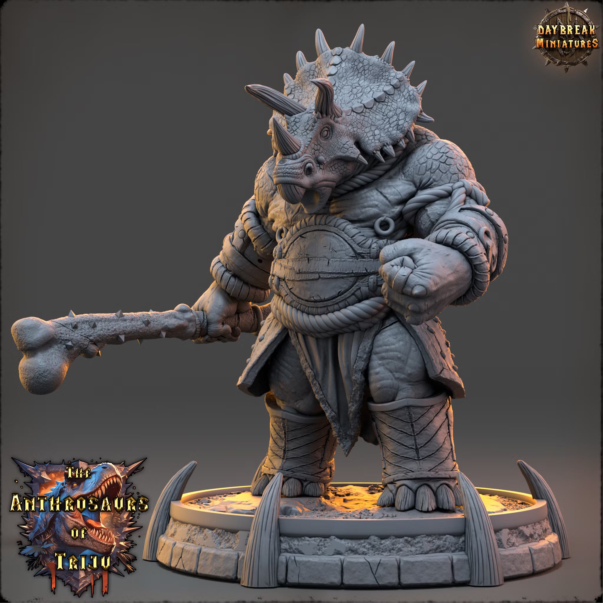 The Anthrosaurs of Triju - Fernez Triper - Daybreak Miniatures — official view 1