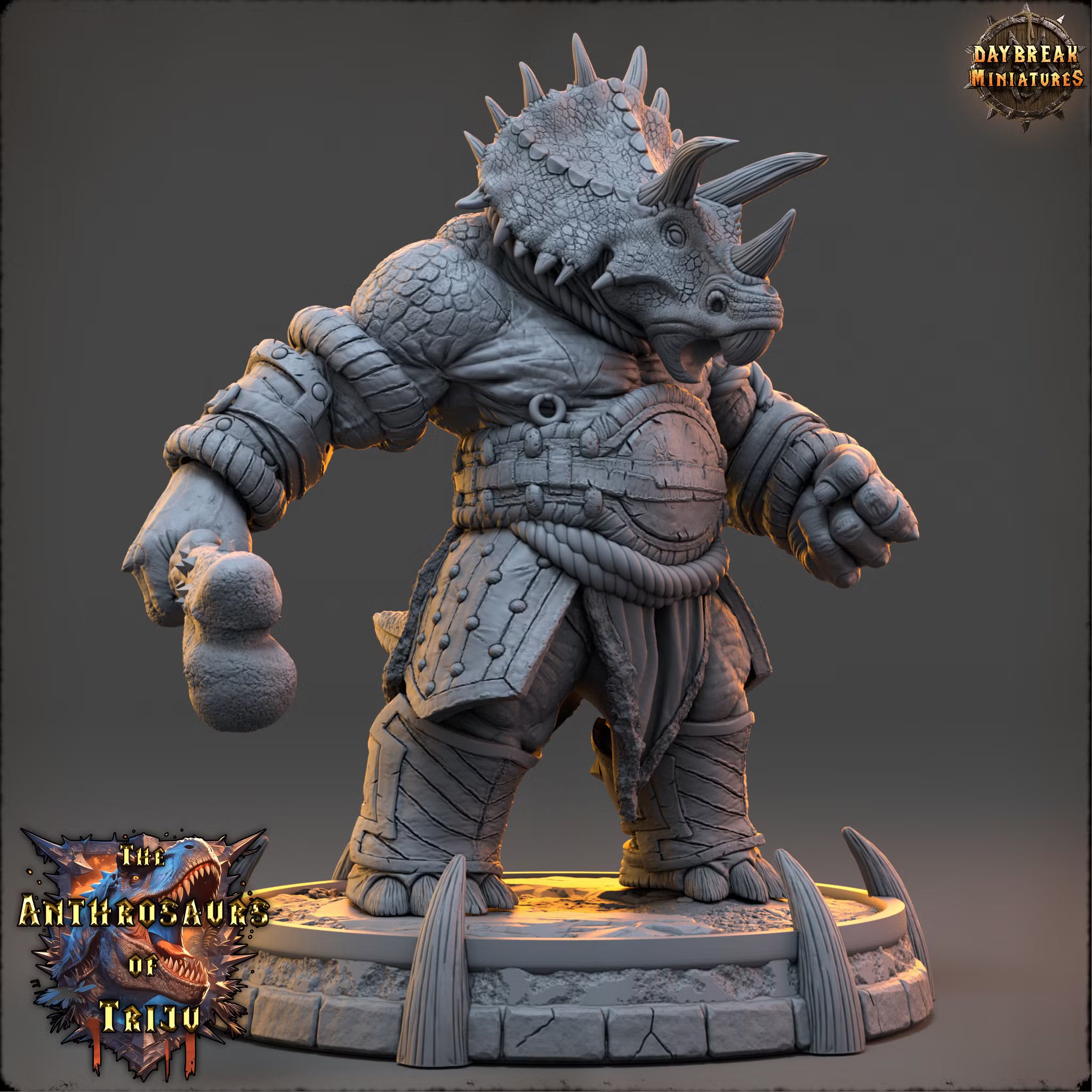 The Anthrosaurs of Triju - Fernez Triper - Daybreak Miniatures — official view 2