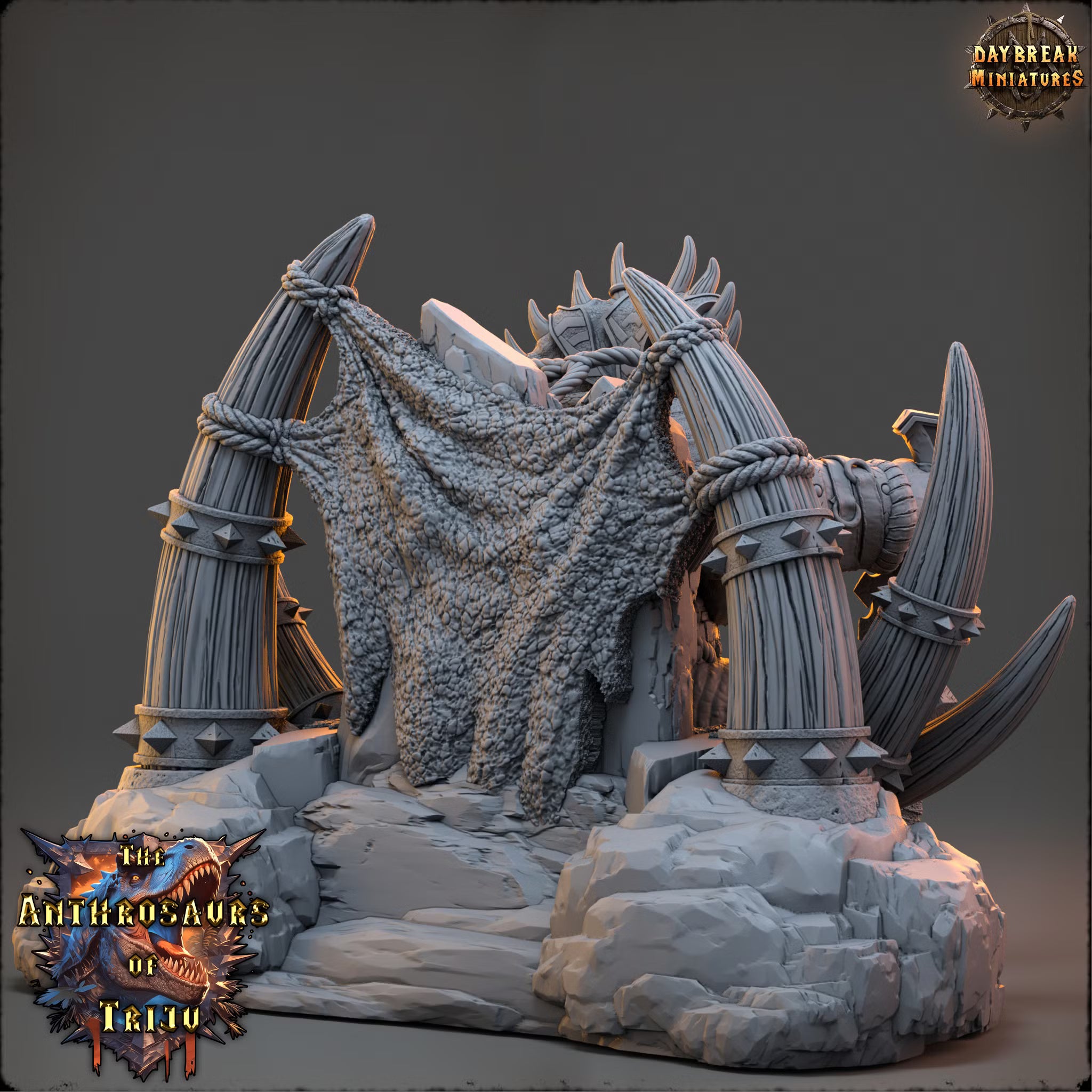 The Anthrosaurs of Triju - King Albardon of the Verdant Rift - Daybreak Miniatures — official view 3