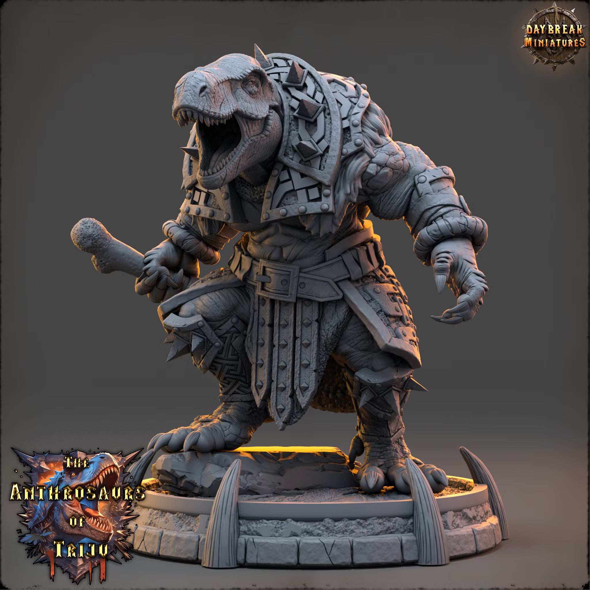 The Anthrosaurs of Triju - Krenna Klavis - Daybreak Miniatures — official view 1
