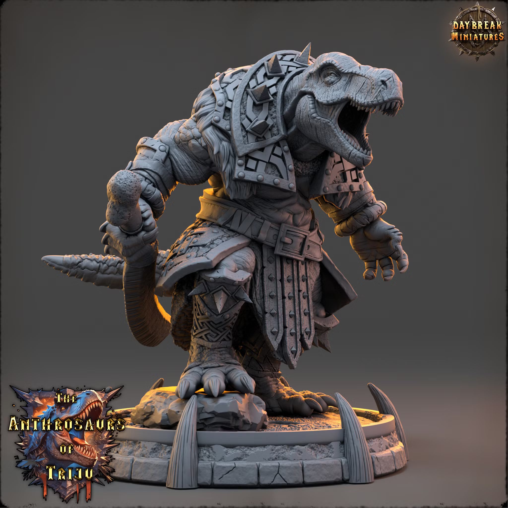 The Anthrosaurs of Triju - Krenna Klavis - Daybreak Miniatures — official view 2