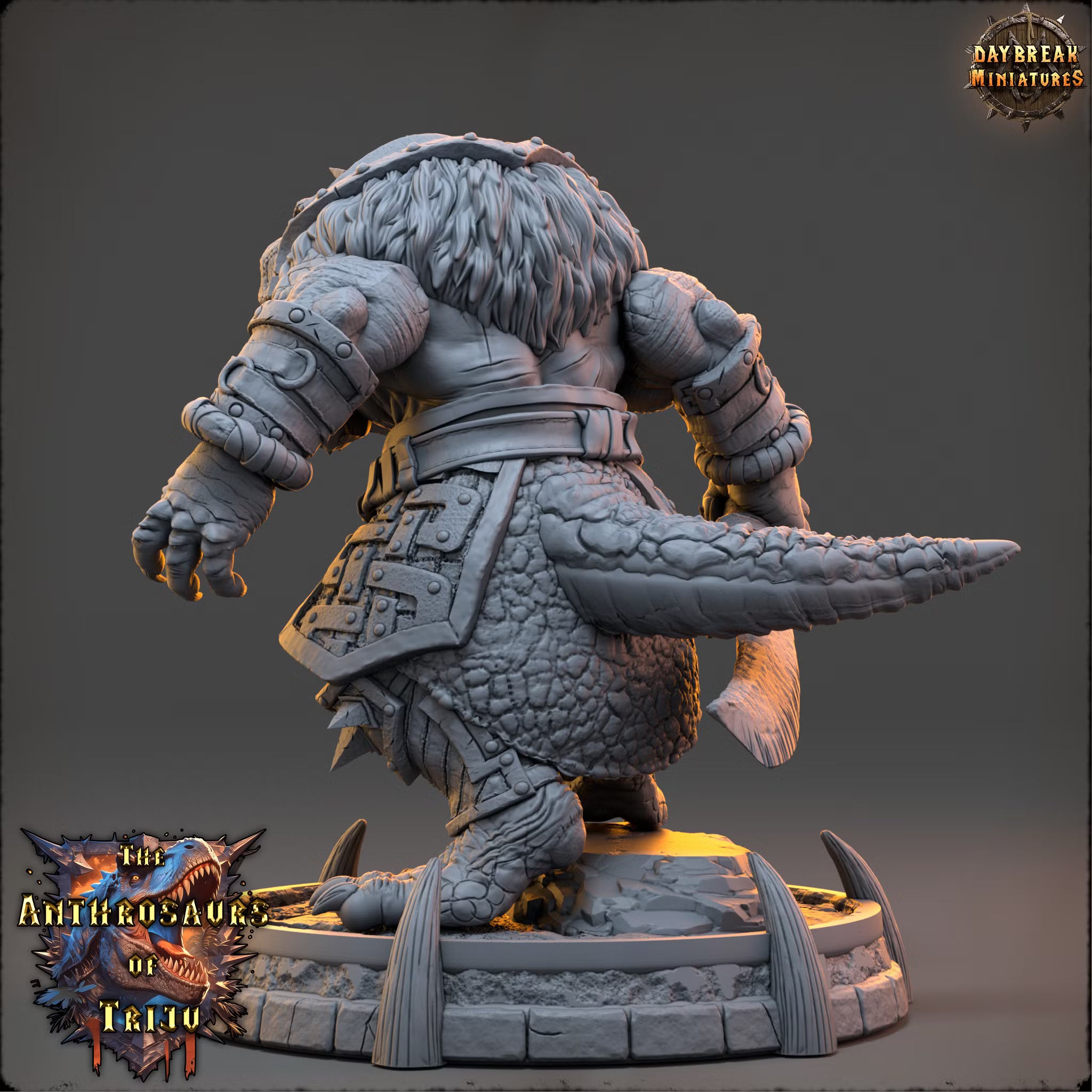 The Anthrosaurs of Triju - Krenna Klavis - Daybreak Miniatures — official view 3