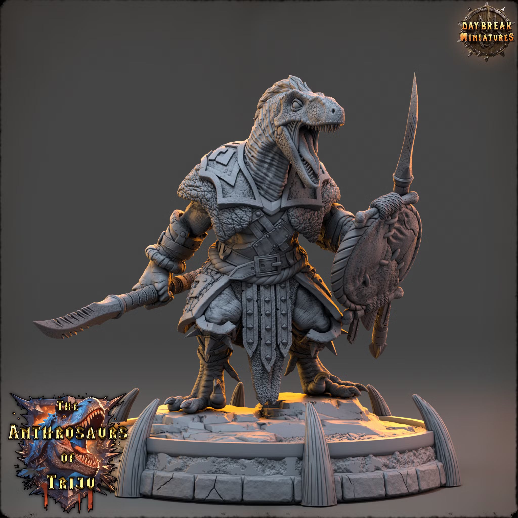 The Anthrosaurs of Triju - Rand Veloz - Daybreak Miniatures — official view 1